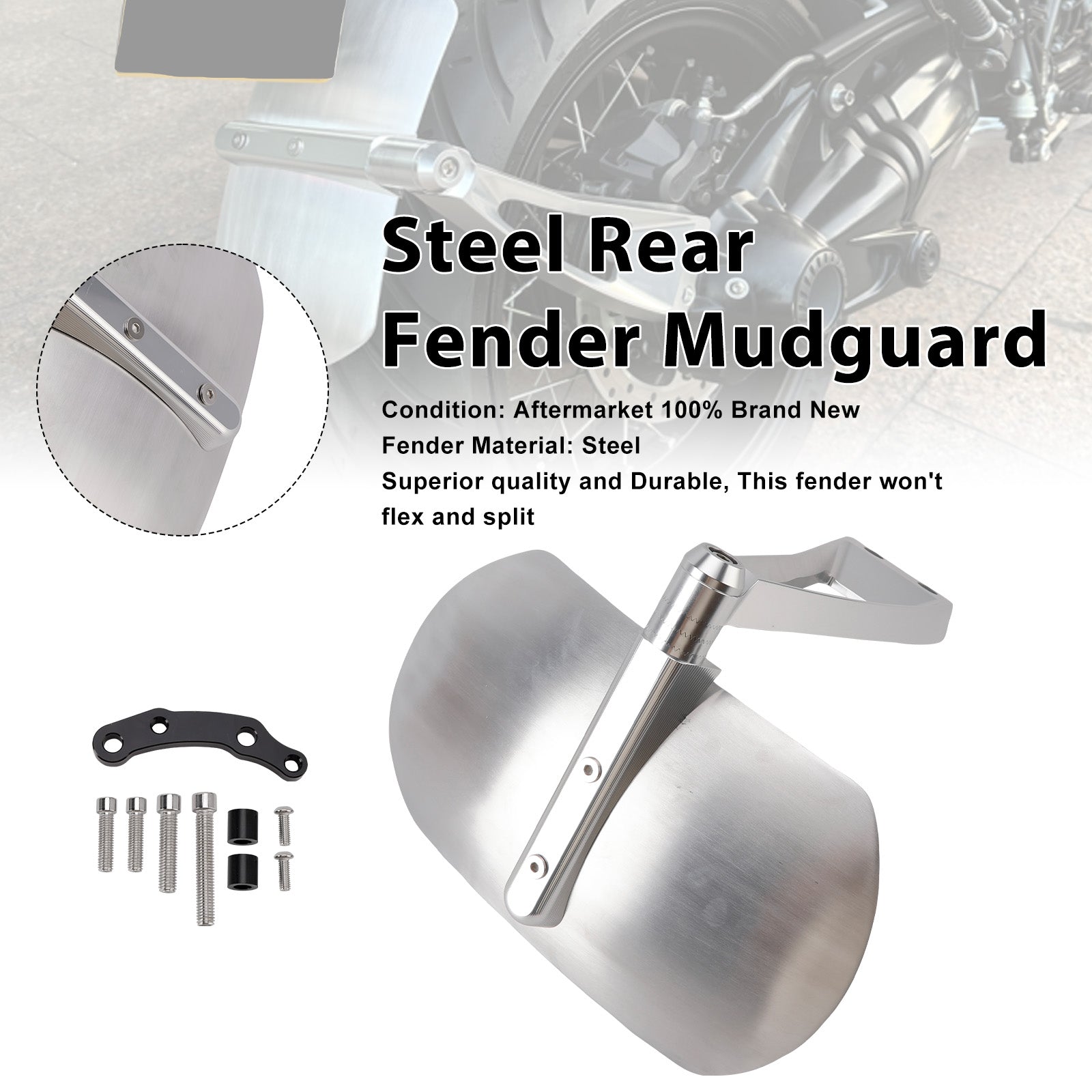 2025-2026 For BMW R12 GS Steel Rear Fender Mudguard