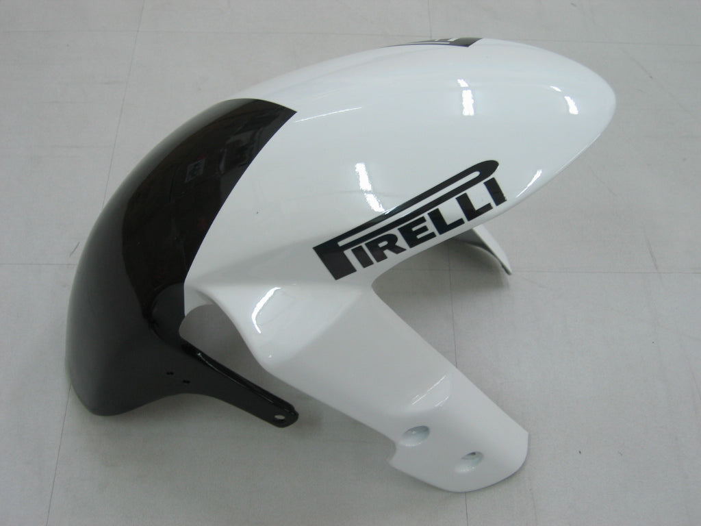 2005-2006 GSXR1000 White Black Bodywork Fairing ABS Injection Molded Plastics Set Generic