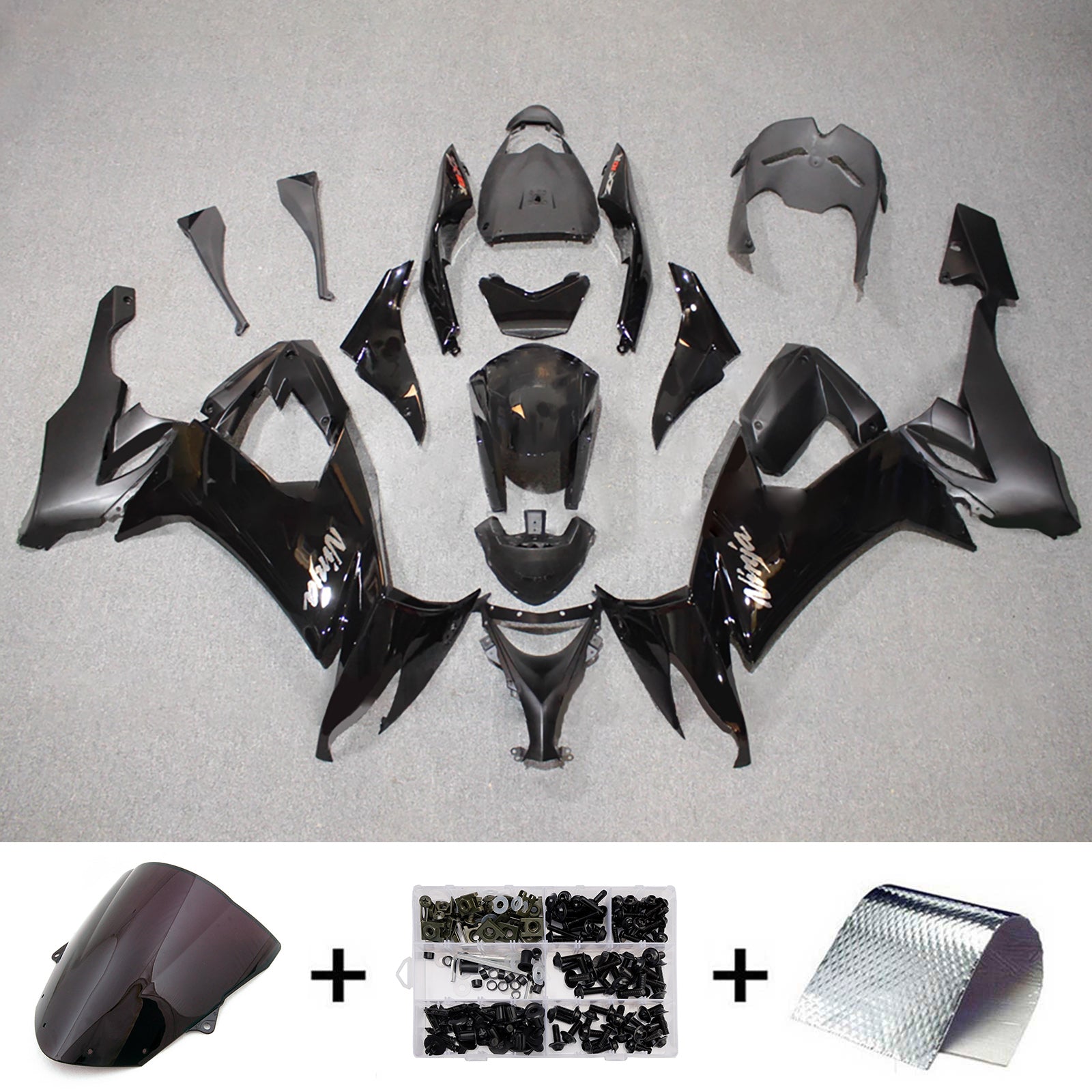 Injection Fairing Kit Bodywork Plastic ABS fit For Kawasaki ZX10R 2008-2010
