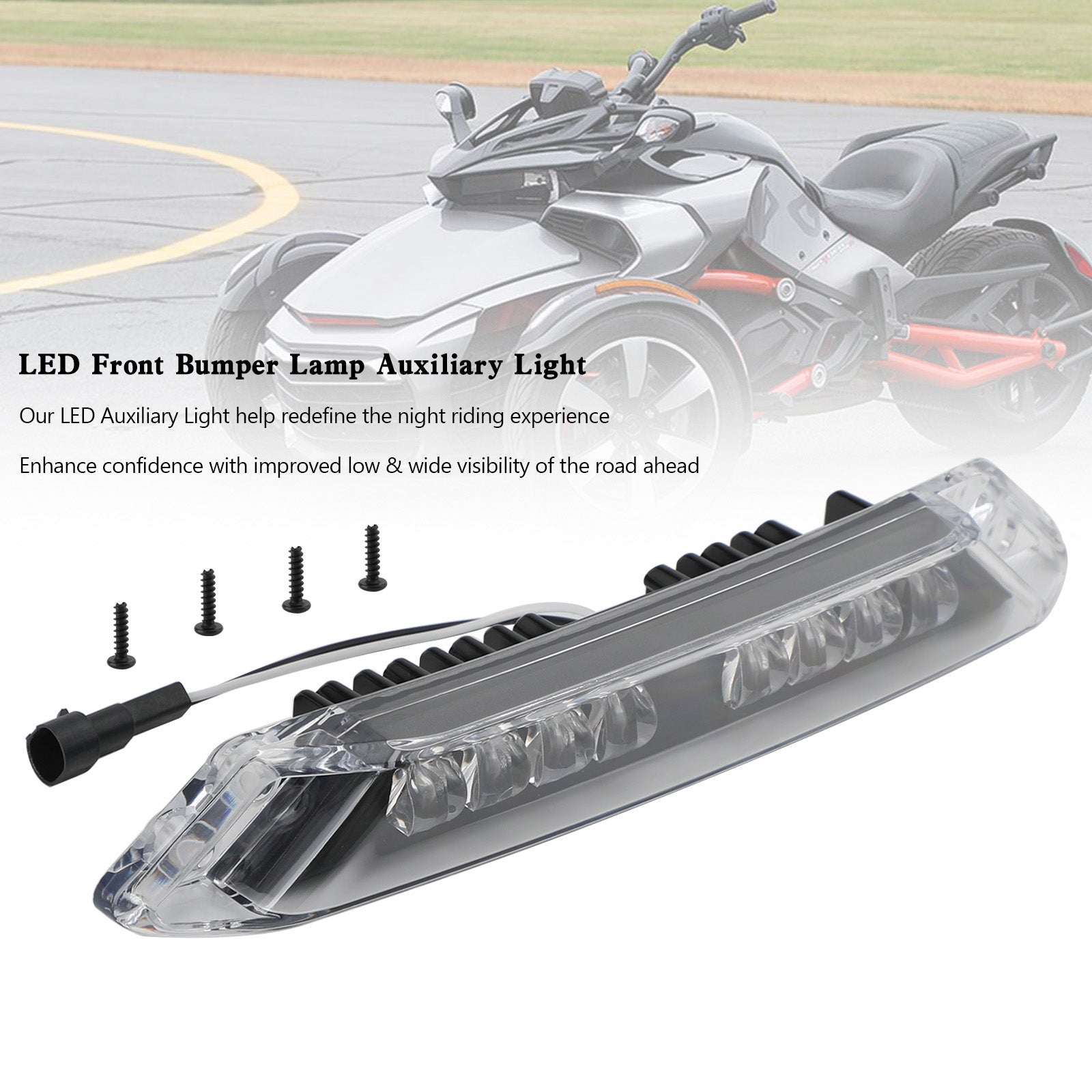 2020-2023 Can-Am Spyder RT LED 219400991 Front Bumper Lamp Auxiliary Light