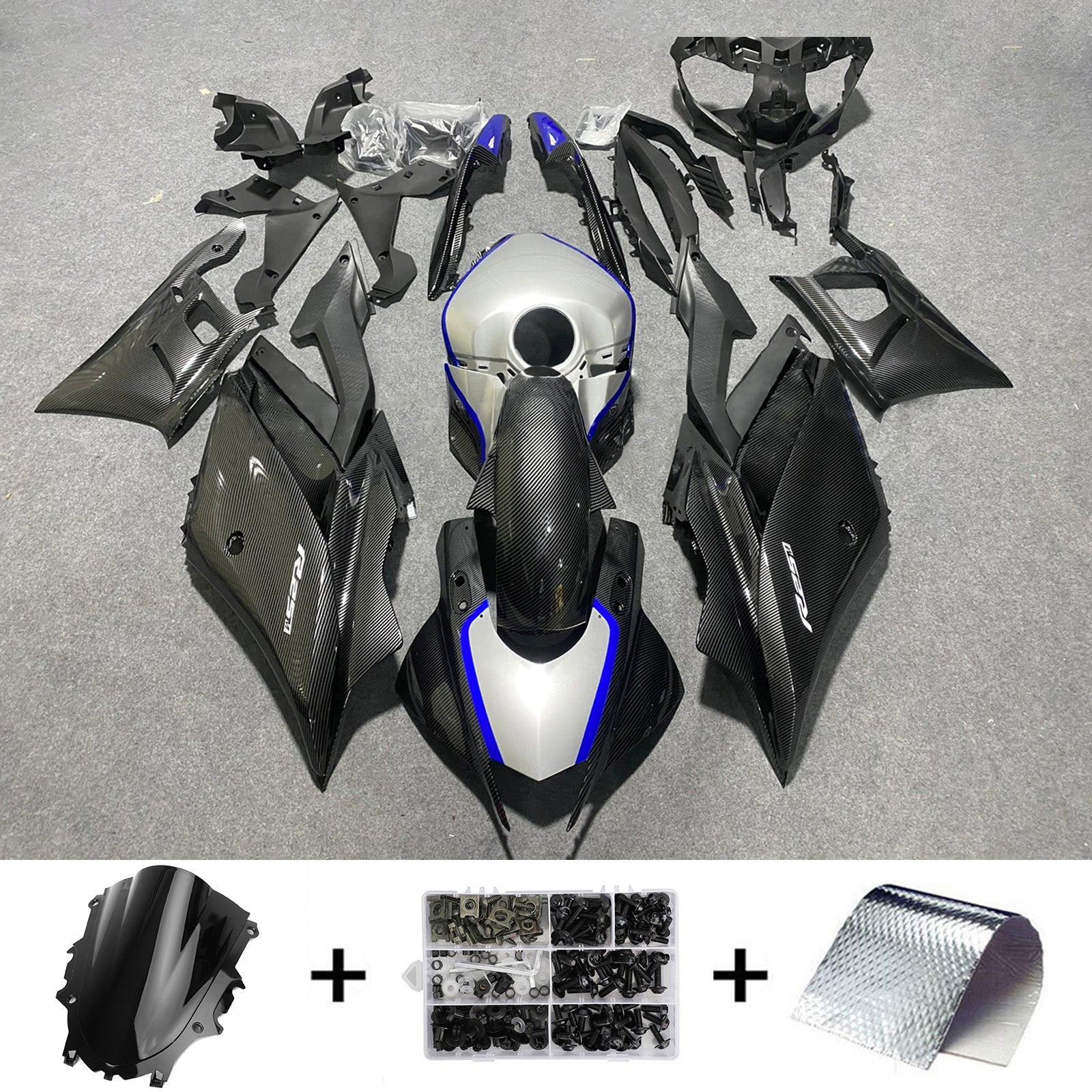 2019-2021 Yamaha YZF-R3 R25 Injectiekuipset Carrosserie Kunststof ABS