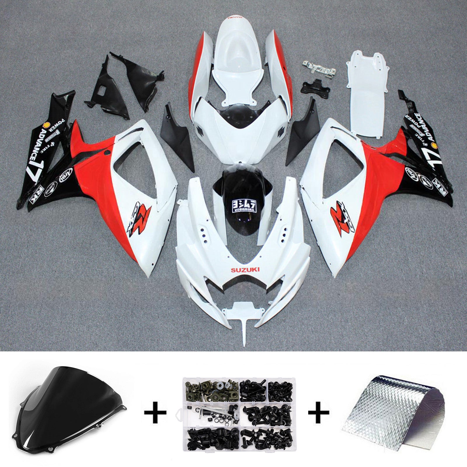 Injection Fairing Kit Bodywork Plastic ABS For Suzuki GSXR 600/750 2006-2007 K6