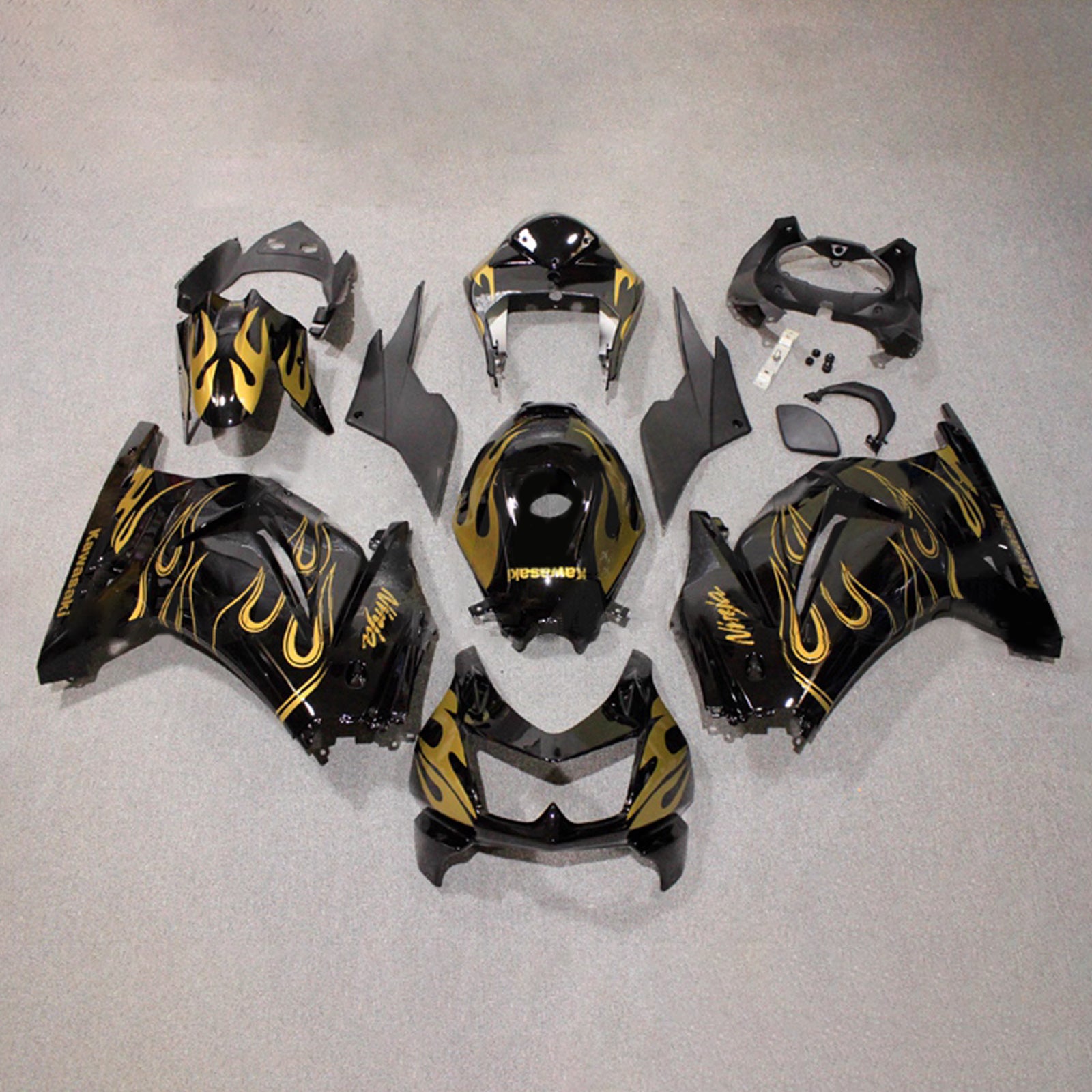 Kit carena iniezione carrozzeria in plastica ABS adatta per Kawasaki EX250 Ninja250R 2008-2012