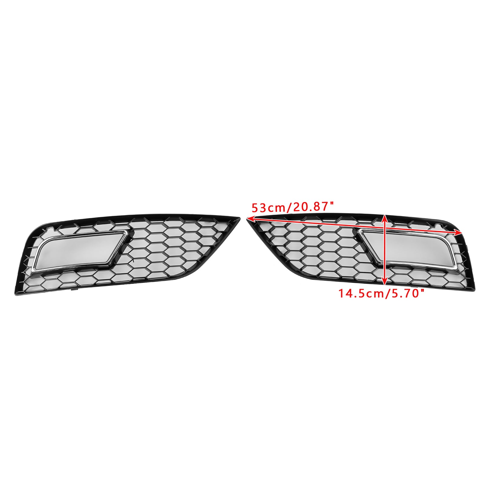 2013-2015 Audi A4 B8.5 Honeycomb Style Fog Light Cover Standard Bumper