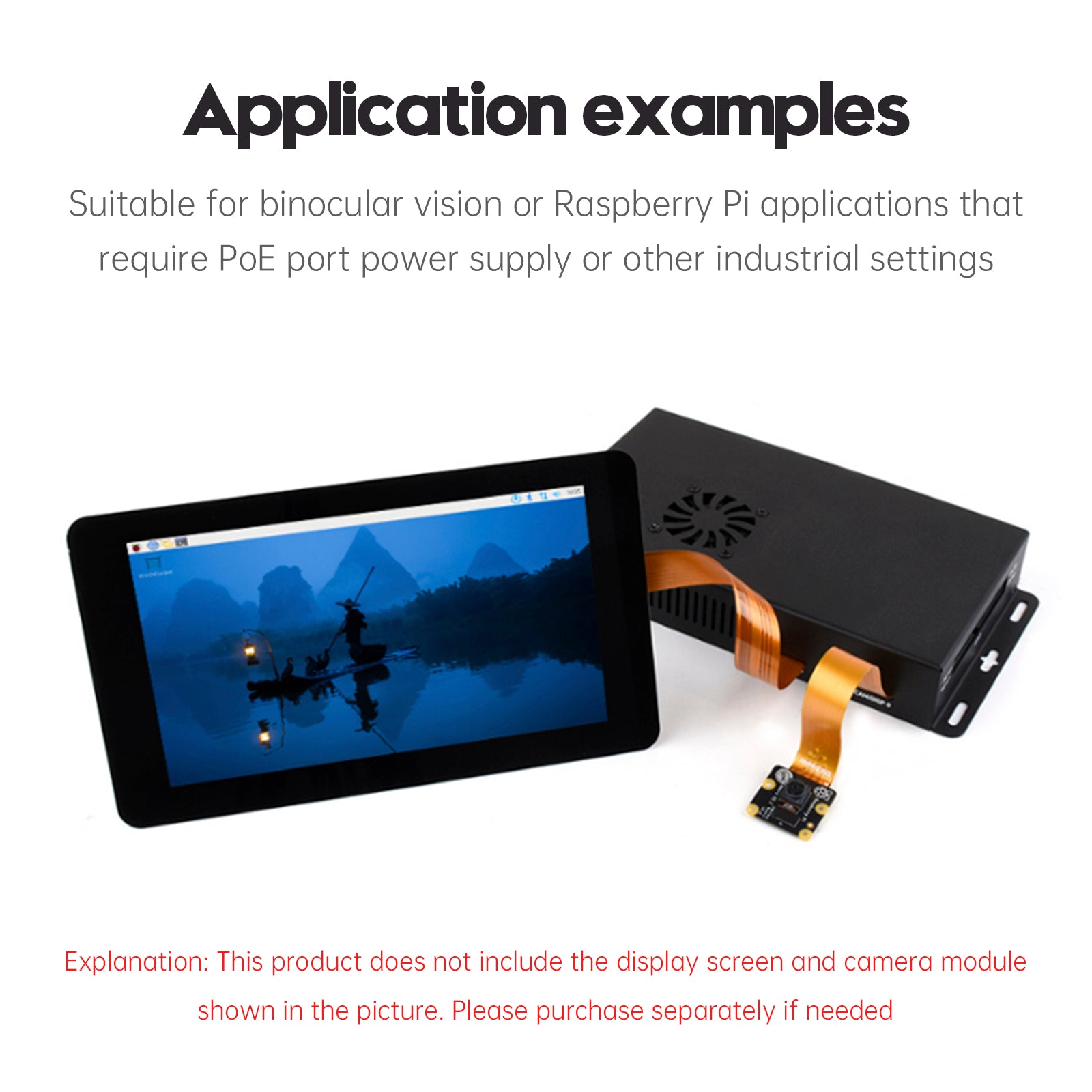 Raspberry Pi CM5 IO Compute Module 5 IO Board Metall Värmeavledningshölje