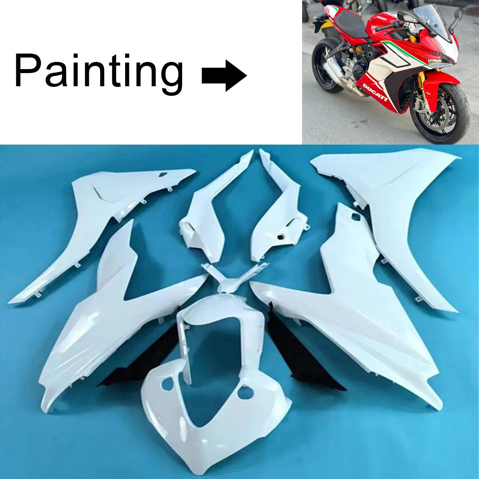 2017-2020 Ducati Supersport 939 939S Injection Fairing Kit Bodywork