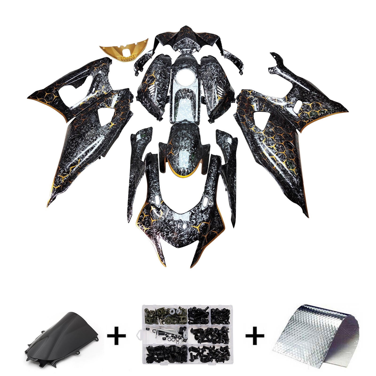 Injectiekuipset carrosserie kunststof ABS geschikt voor Yamaha YZF-R7 2021-2025