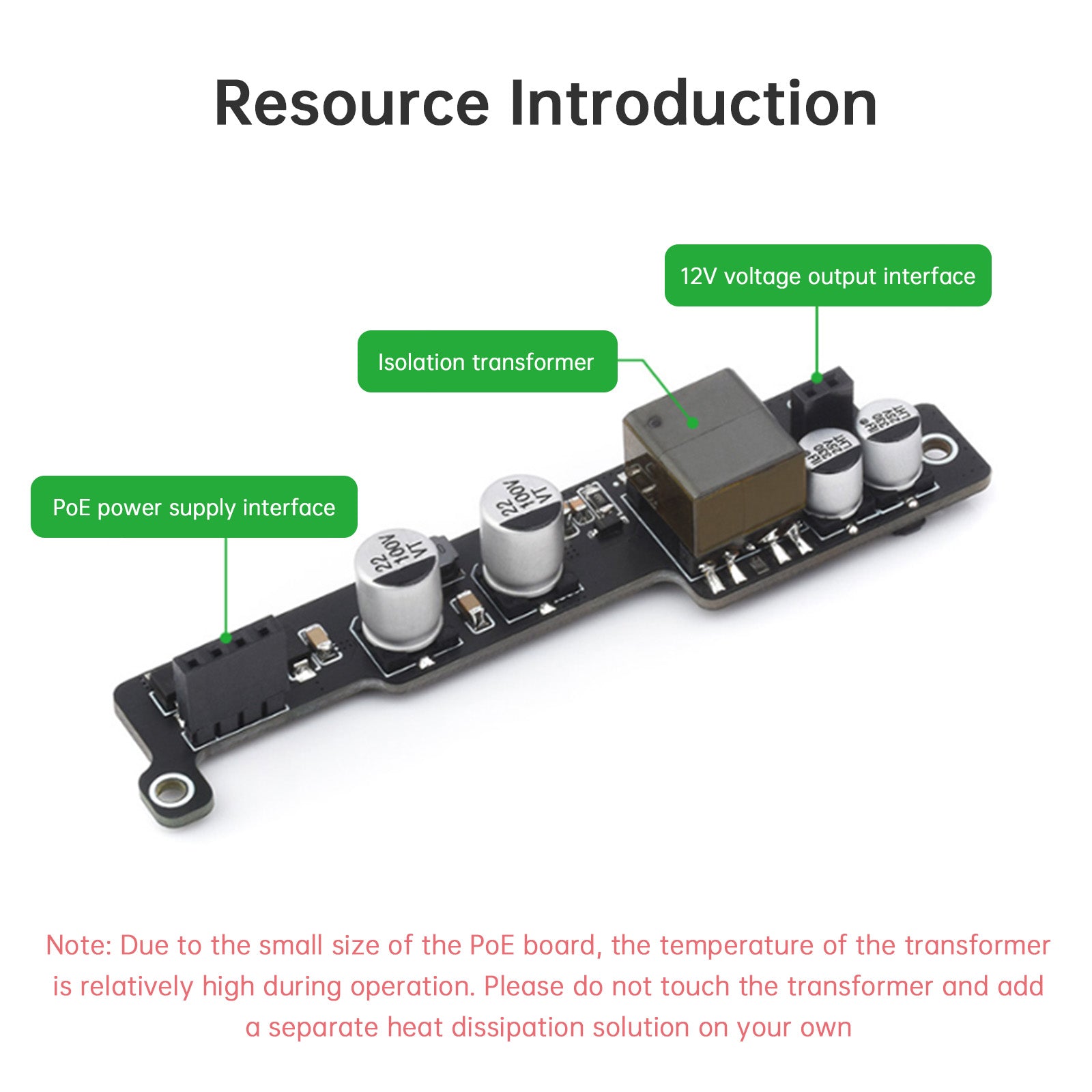 Carte d'extension d'alimentation Ethernet POE NVIDIA Jetson Orin Nano/NX 802.3af/at