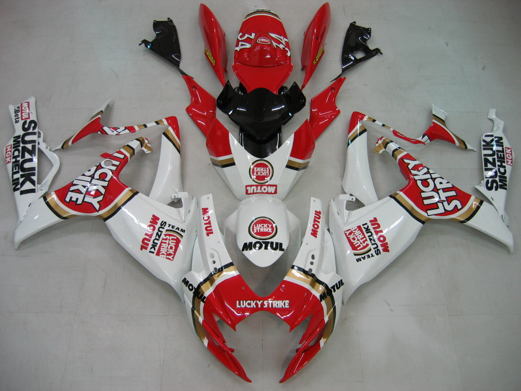 2006-2007 GSXR 600/750 Rode carrosseriekuip ABS spuitgegoten kunststoffenset Generiek