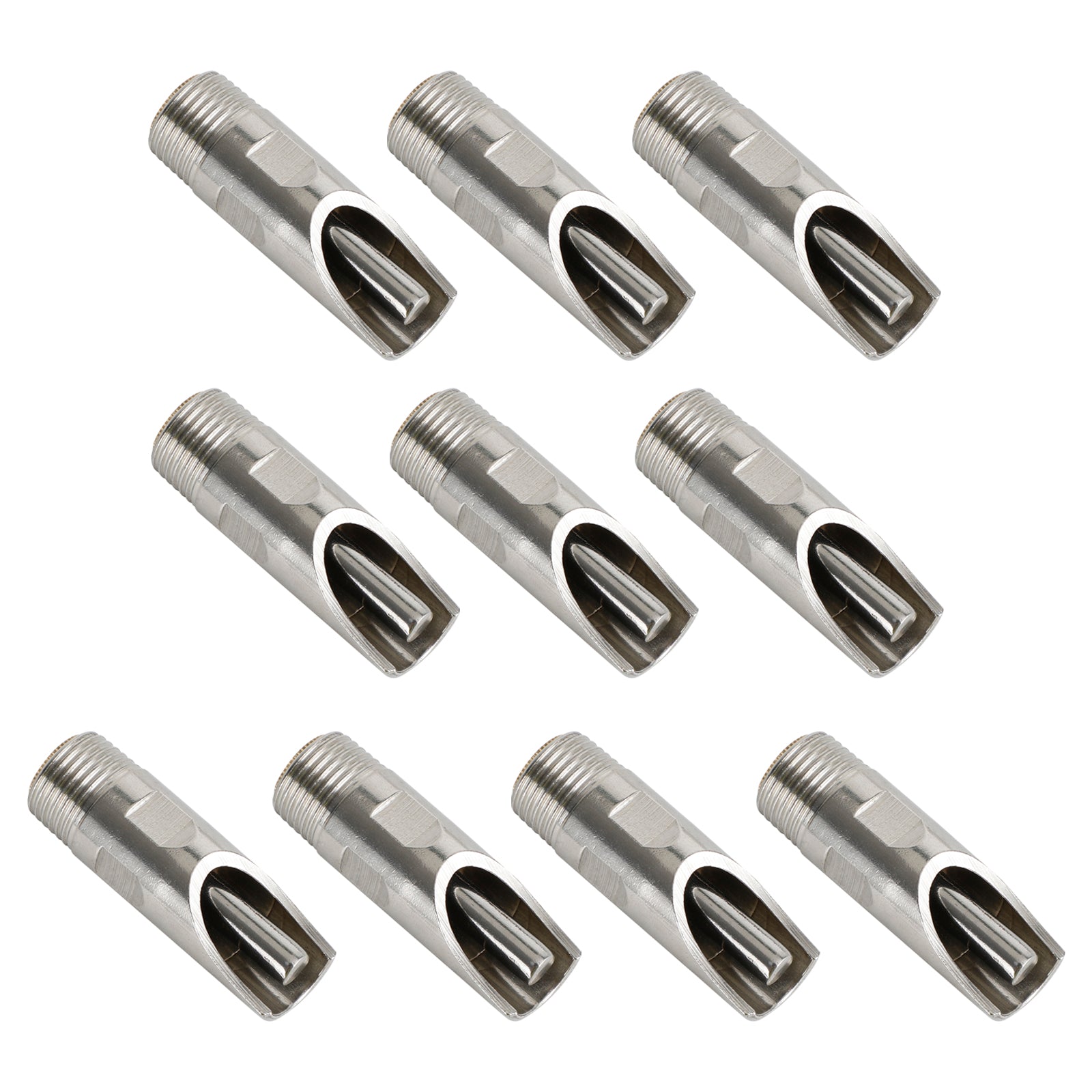 10Pc 1/2" Npt Pig Hog Nipple Drinker Automatic Waterer Feeder Stainless Steel