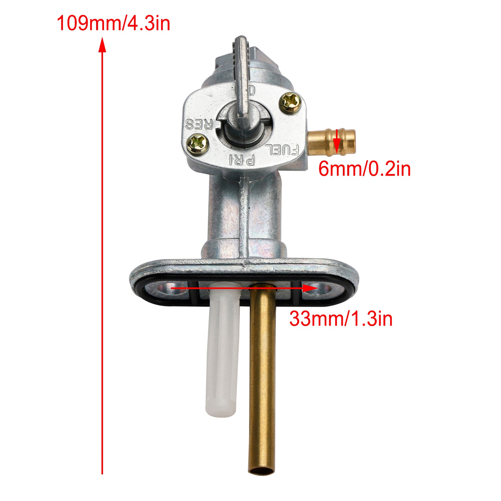 Válvula de llave de combustible para tanque de Gas, llave de purga apta para Kreidler ATV Mustang 170 200 250