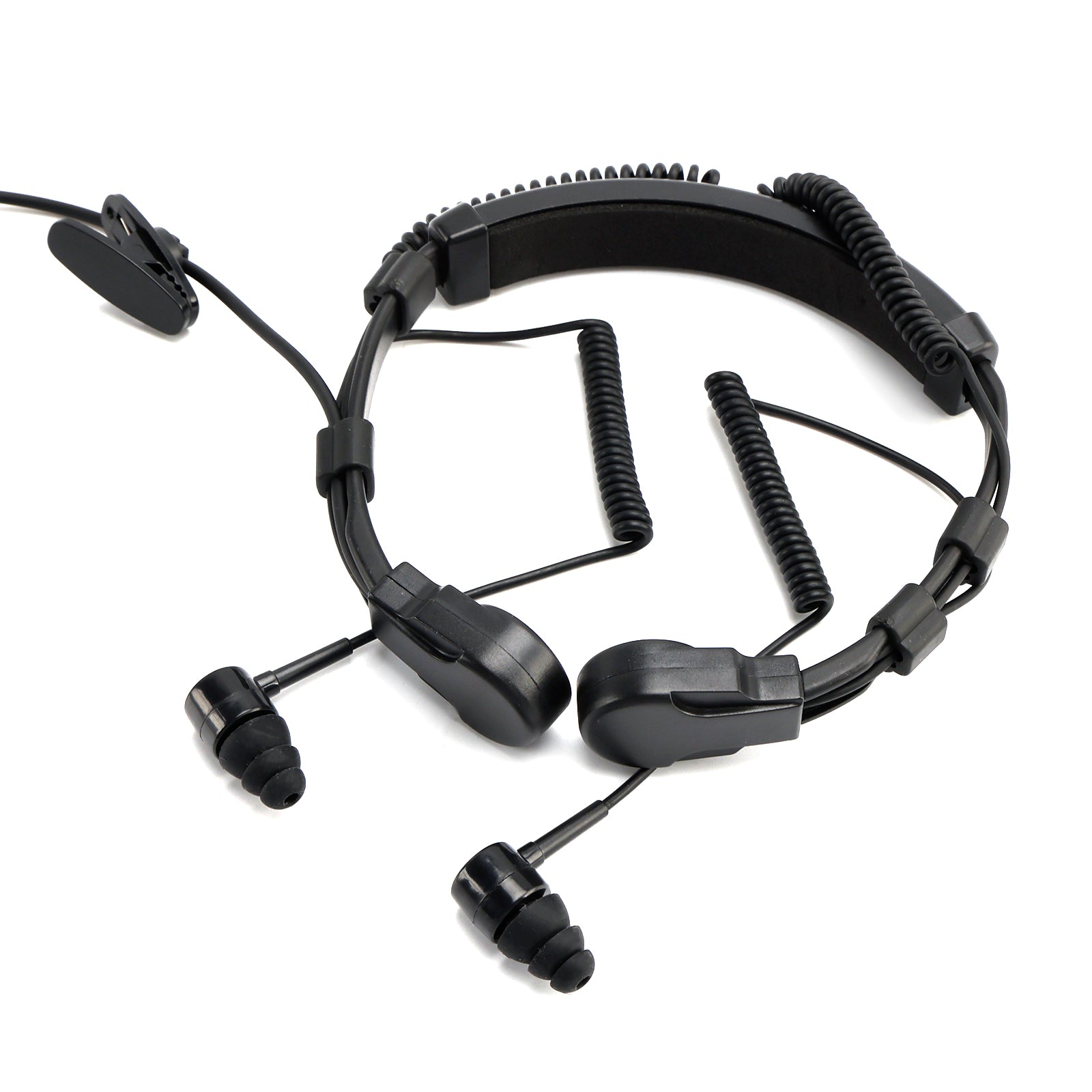 K-Head Télescopique Gorge Vibration Micro Casque pour TK-208 TK-220 TH-D7 TH-F6