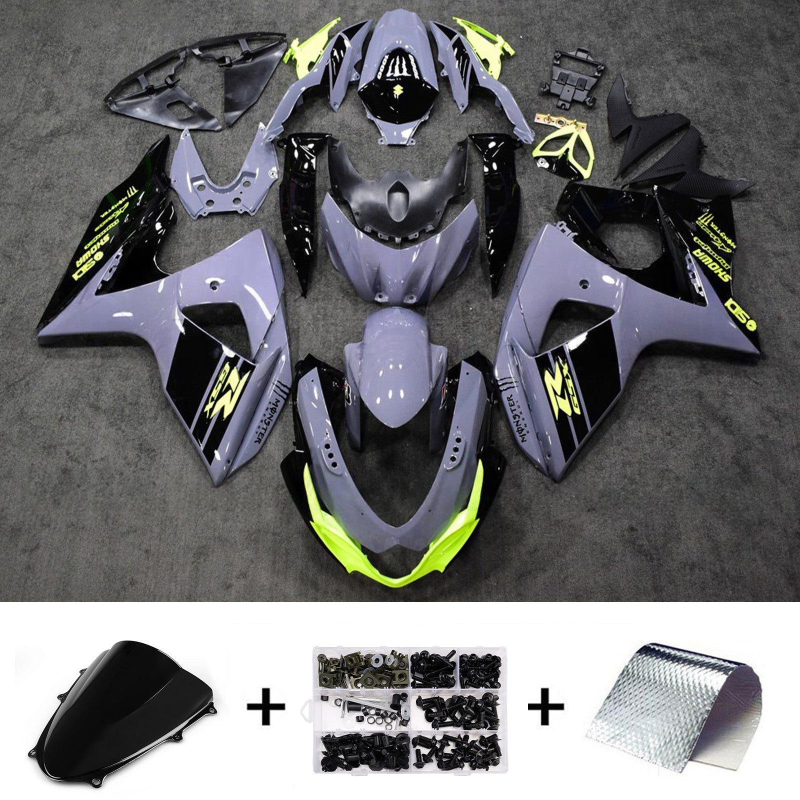 Injection Fairing Kit Bodywork Plastic ABS For Suzuki GSXR1000 2009-2016 K9
