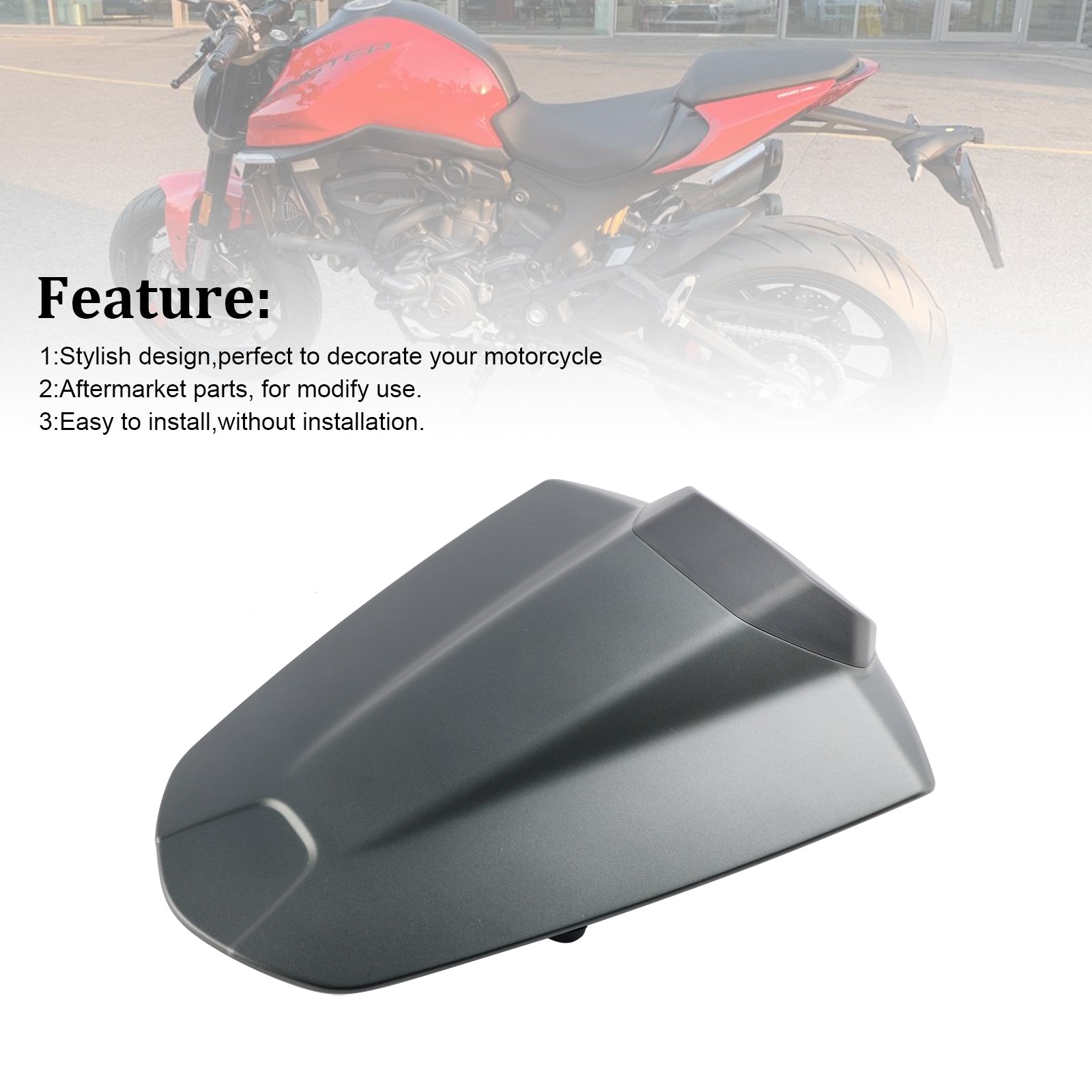 2021-2024 Ducati Monster 950 937 Staart Achterbank Hoes Kuipkap