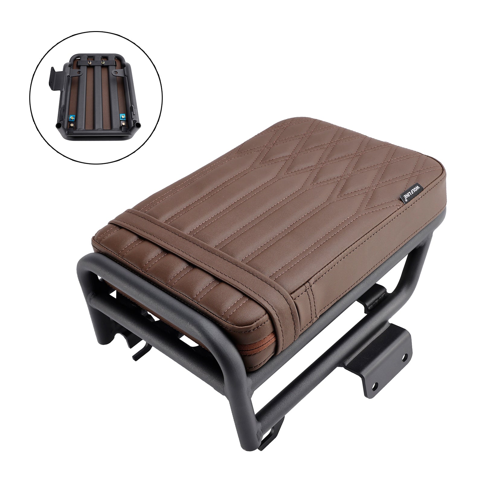 2020-2023 Honda CT125 Hunter Cub 125 Bakre passagerarsäte Kudde Pillion Flat Brown