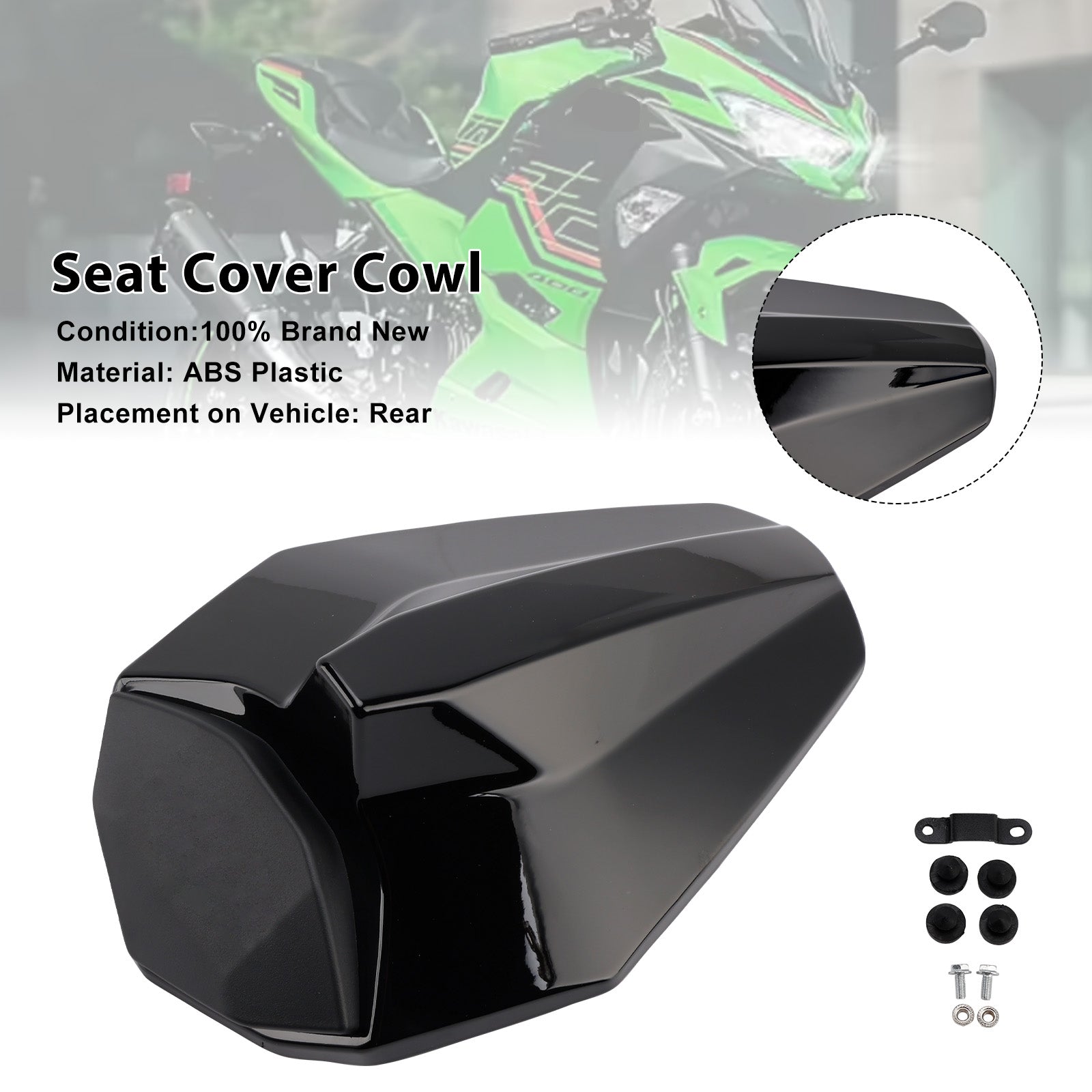 Racing Tail Rear Seat Fairing Cowl for Kawasaki ZX25R ZX4R ZX4RR 20-25