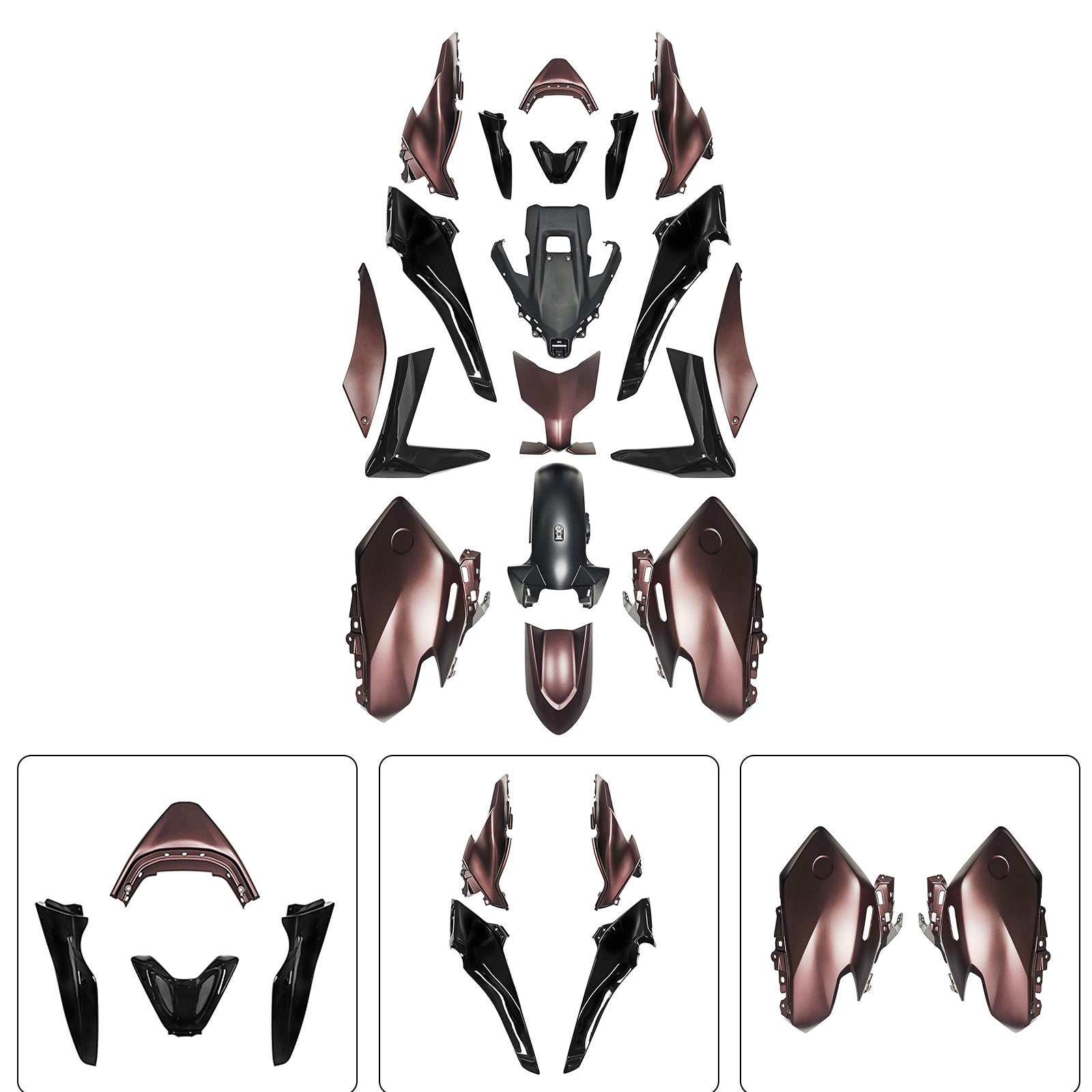 Kit de carénage de carrosserie par injection pour Yamaha TMAX560 2025-2026