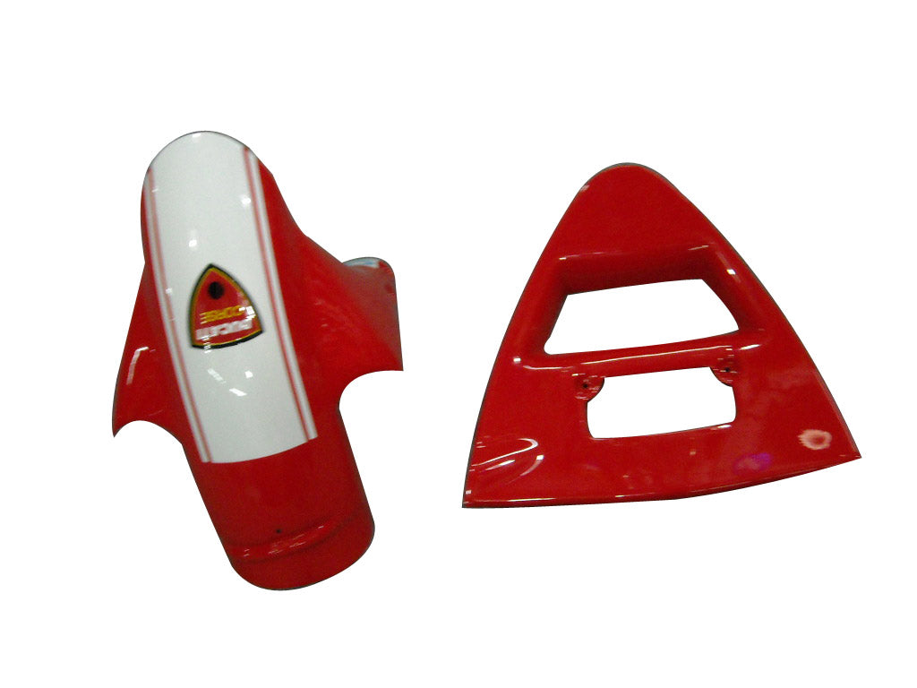 1996-2002 Ducati 996/748 Red White Infostrada Bodywork Fairing ABS Injection Mold 3# Generic