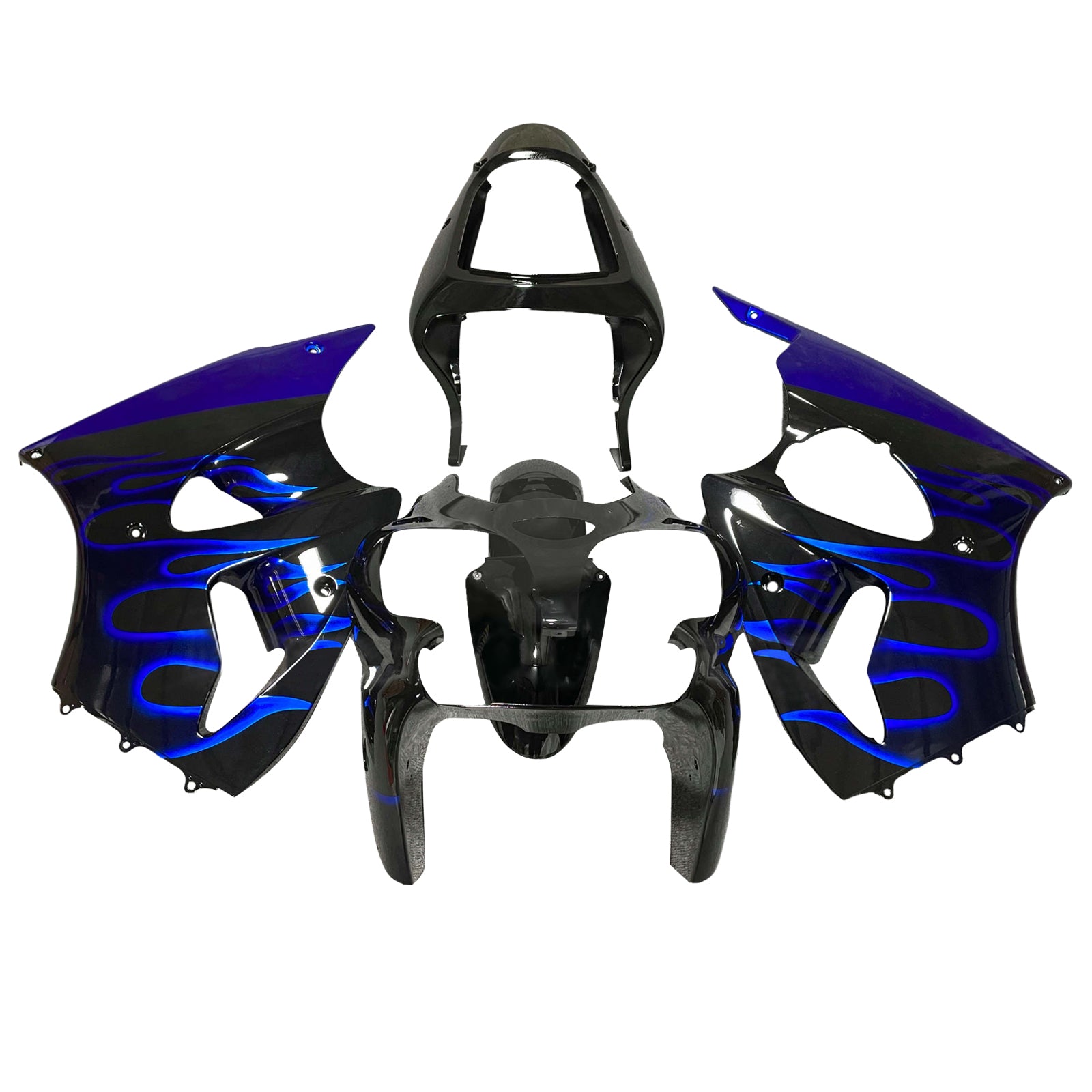Injeksjon Fairing Kit karosseri for Kawasaki ZX6R 636 2000-2002 ZZR600 2005-2008