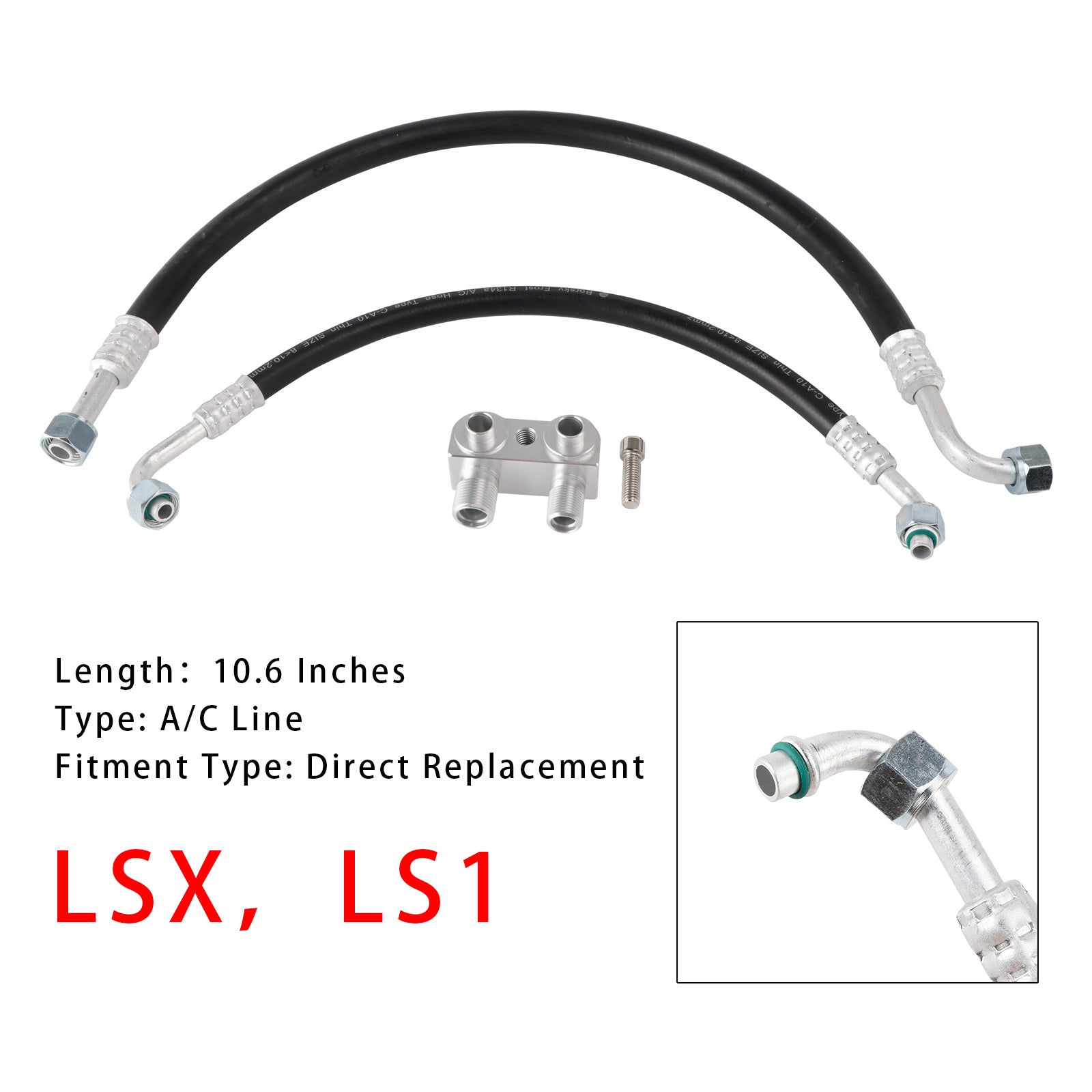 LSX LS1 Konverzný motor Motor Swap A/C Line Kit pre Camaro Firebird 1982-1992