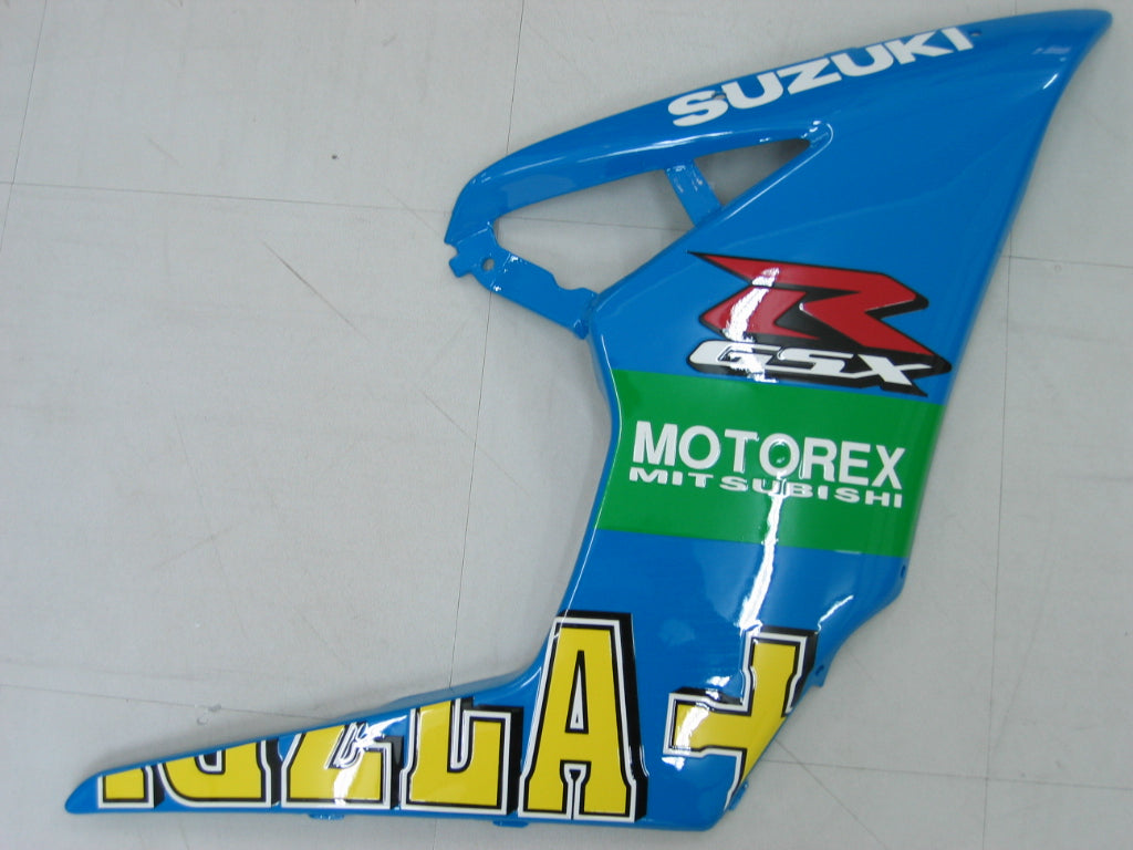 2005-2006 Suzuki GSXR 1000 blauwe Rizla Racing stroomlijnkappen algemeen