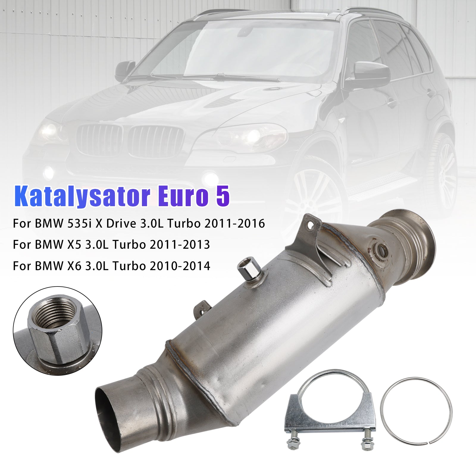 2011-2016 BMW 535i X Drive 3.0L Turbo Katalysator Euro 5