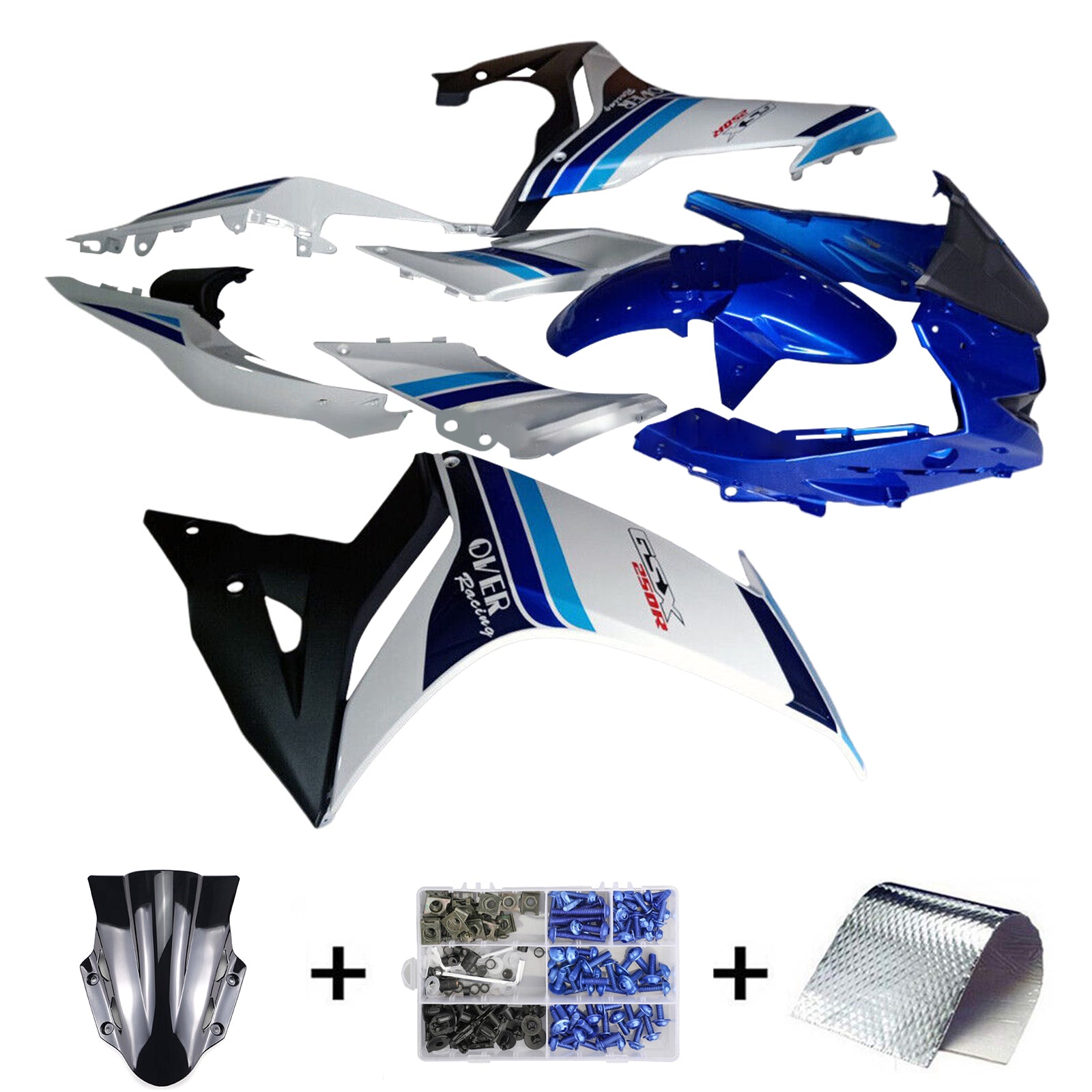 2017-2020 Suzuki GSX250R Injection Fairing Kit Bodywork Plastic ABS