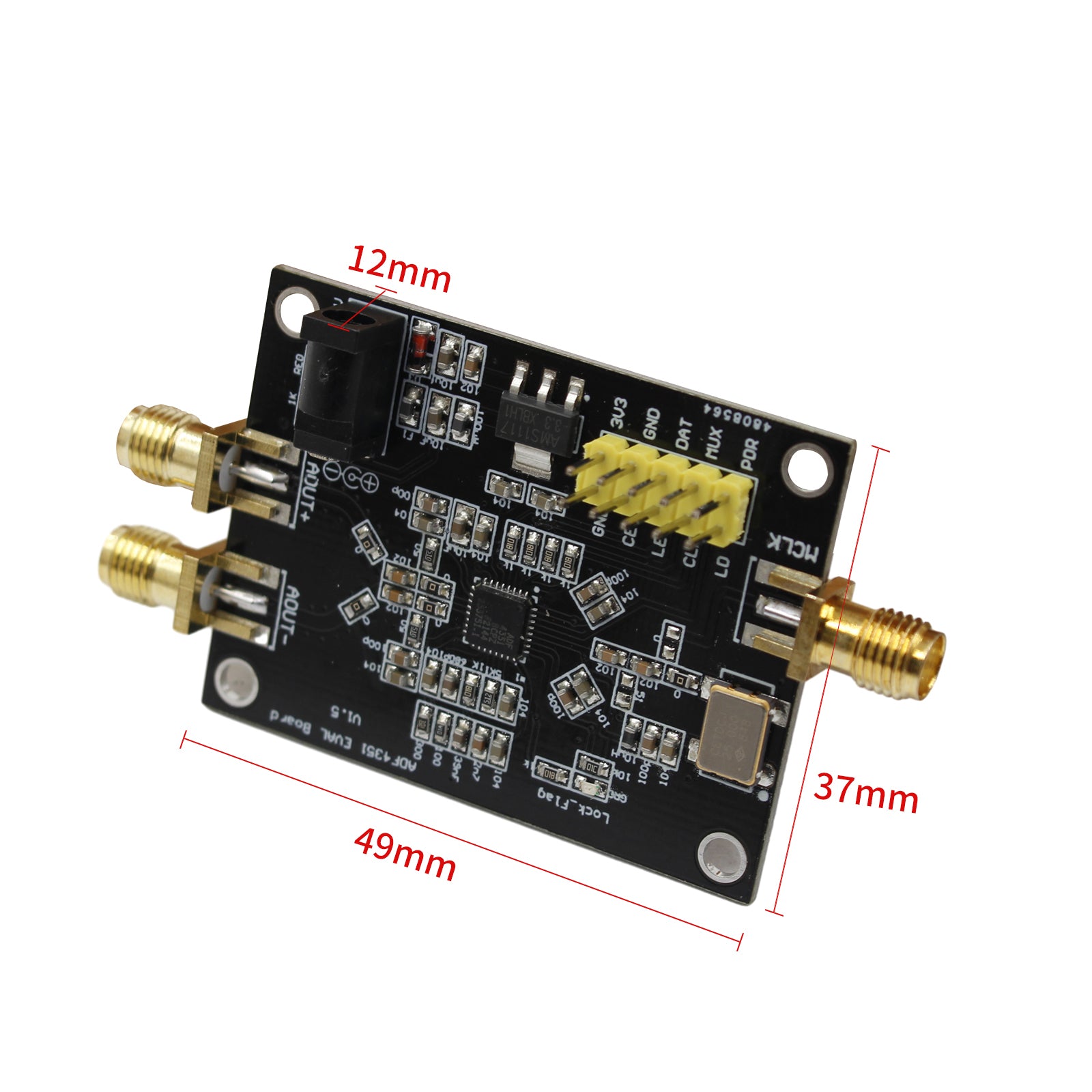 ADF4351 Ontwikkelingsbord 35M-4400M RF-signaalbron Fase-vergrendelde lusmodule