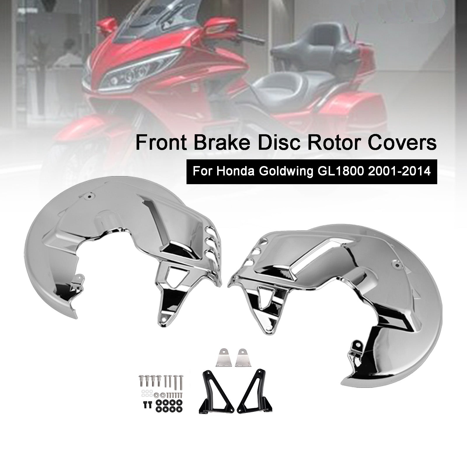 Front Brake Disc Rotor Covers For Honda Goldwing GL1800 F6B 01-15
