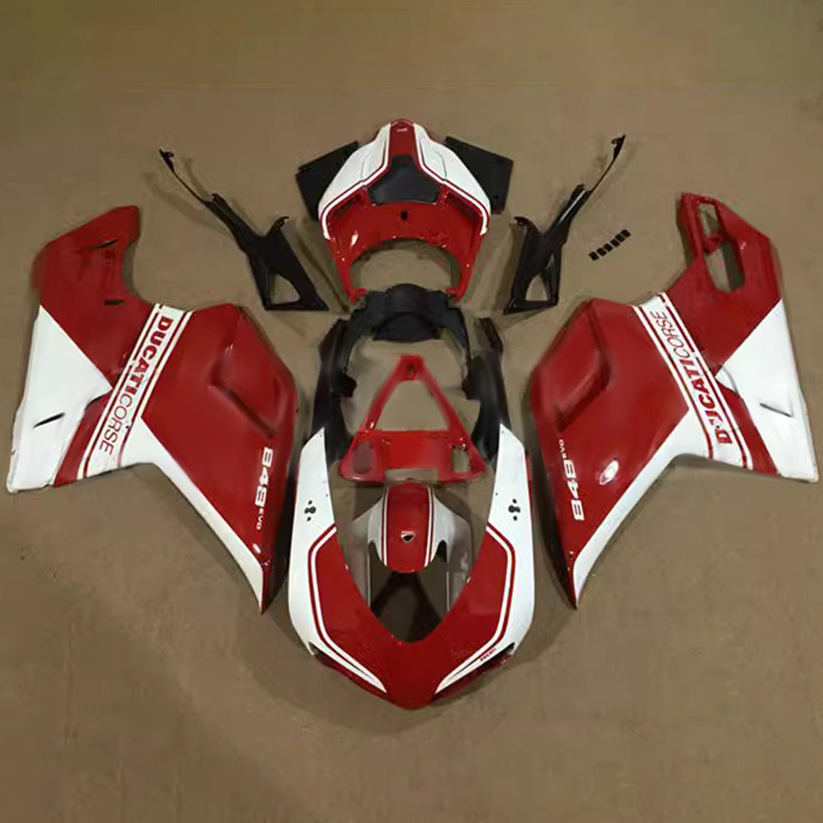 2007-2011 Ducati 1098 1198 848 Kit de carénage Bodywork Abs