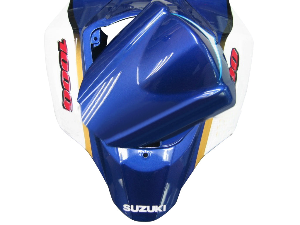 2007-2008 Suzuki GSXR 1000 Blanc Bleu Alstare Corona Racing Carénages Générique