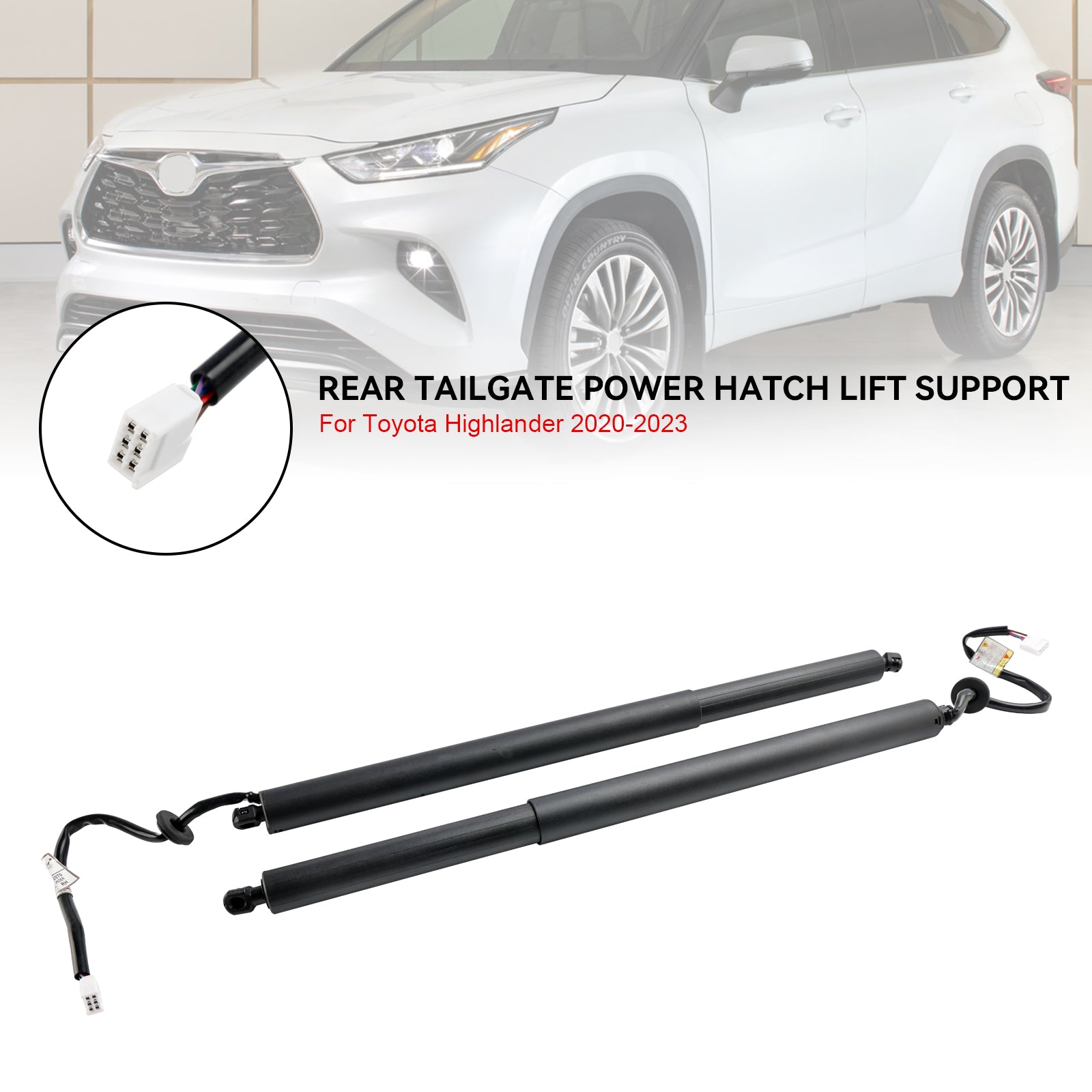 2PCS Electric Tailgate Lift 68910-0E070 Fit Toyota Highlander 2020-2023