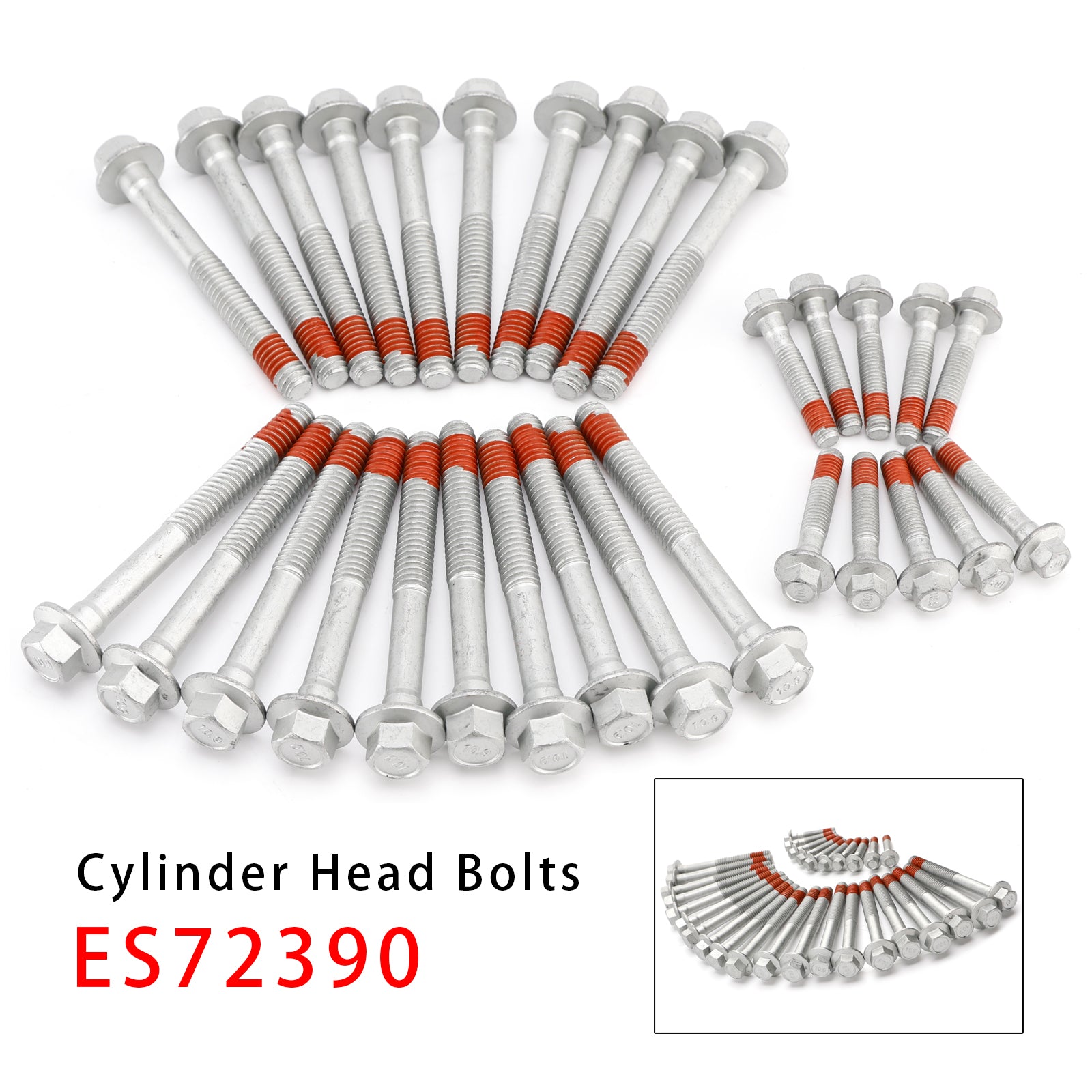 2012-2008 For Chevrolet GM V8 5967cc 6.0L 30PCS Cylinder Head Bolts MA-4216910034