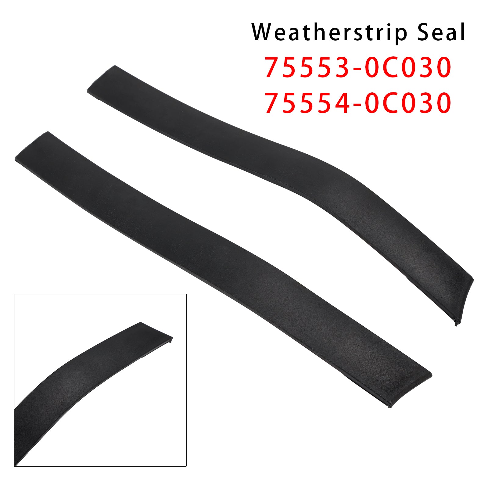 2007-2021 Toyota Tundra Crewmax 4 Full Doors Roof Drip Molding Rear Left & Right