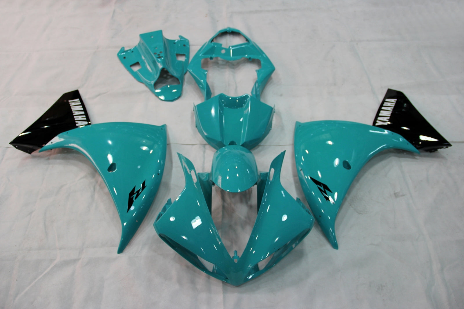 2009-2011 Yamaha YZF-R1 Emerald Blue Racing stroomlijnkappen algemeen