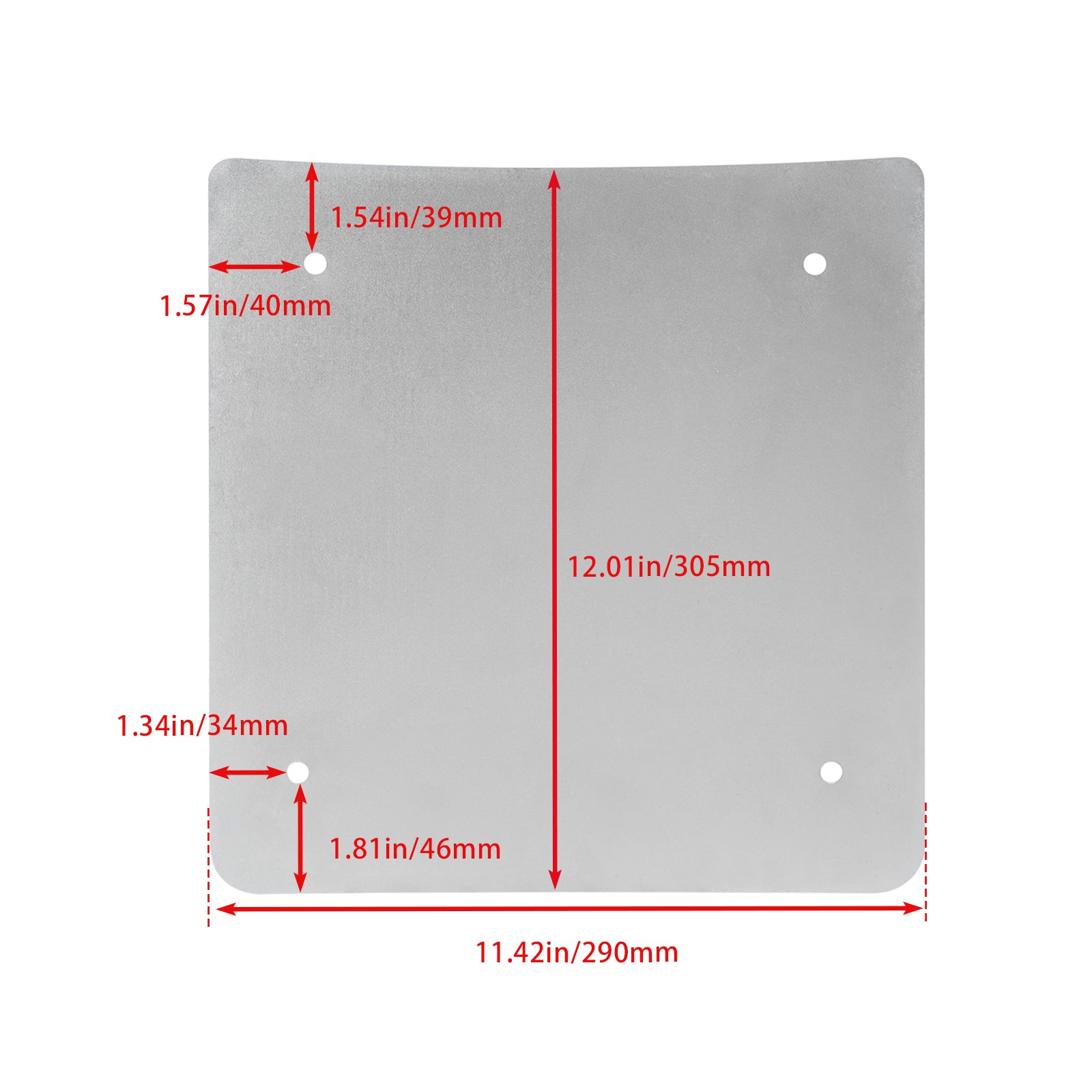 2014-UP TOURING ARRIÈRE TOUR COFFRE PACK PLAQUE DE BASE INTÉRIEURE DÉCOUPÉE AU LASER ARGENT