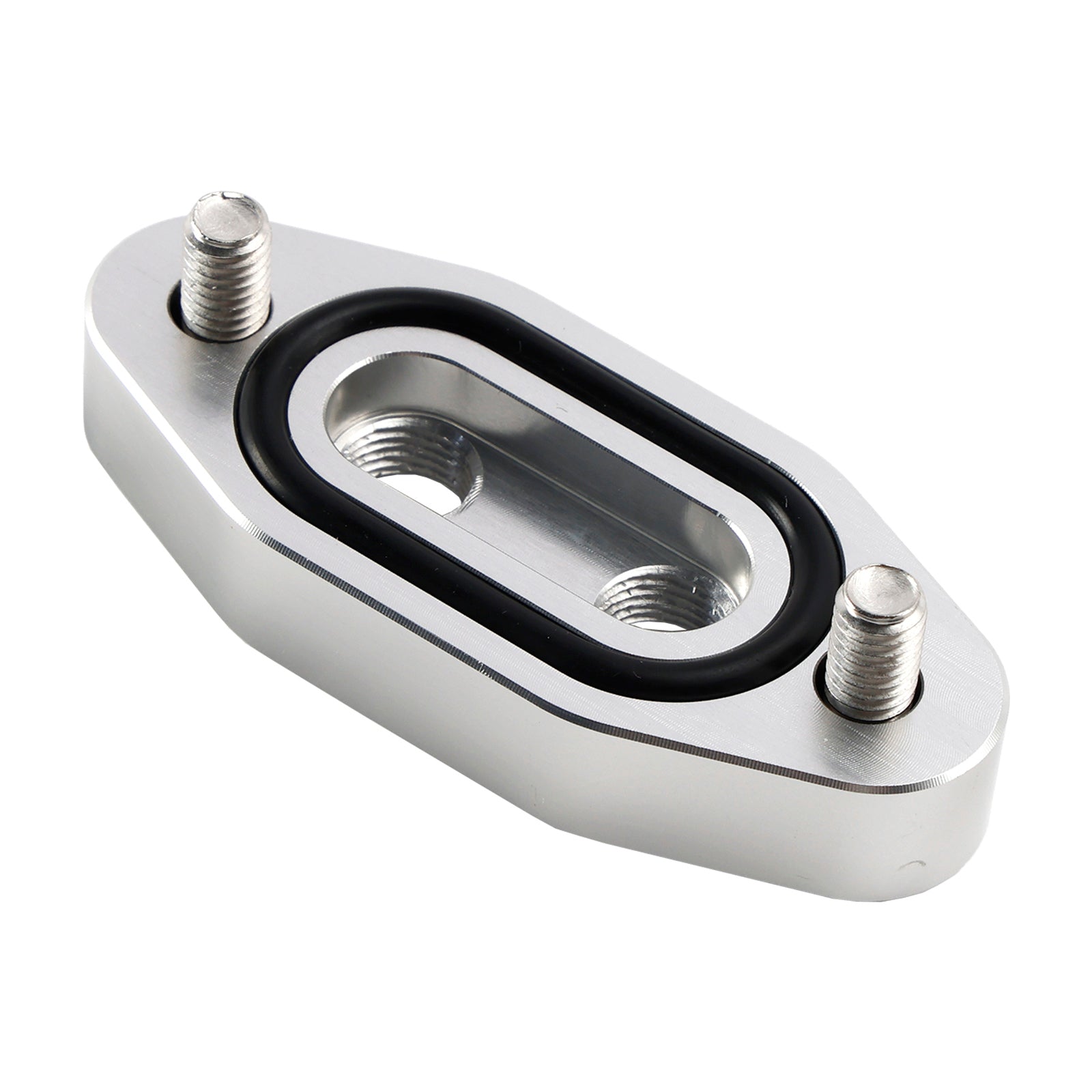 Dubbele Turbo Dual 1/8" NPT-olietoevoerleidingadapterplaat voor LS1 LSX LS3 LS2 LQ4