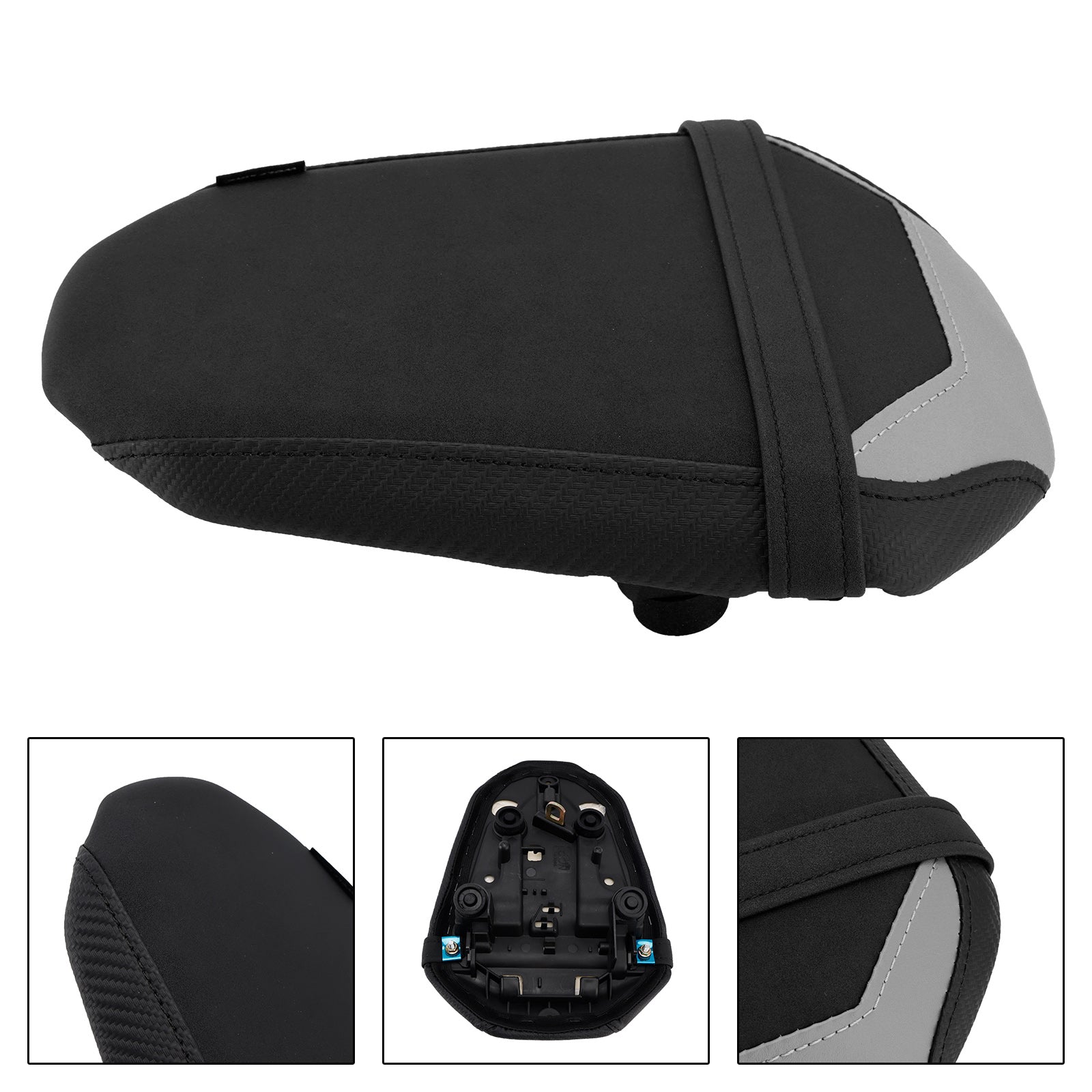 2025+ Yamaha Mt-07 Fz-07 Fz 07 Coussin de passager arrière plat Pu noir