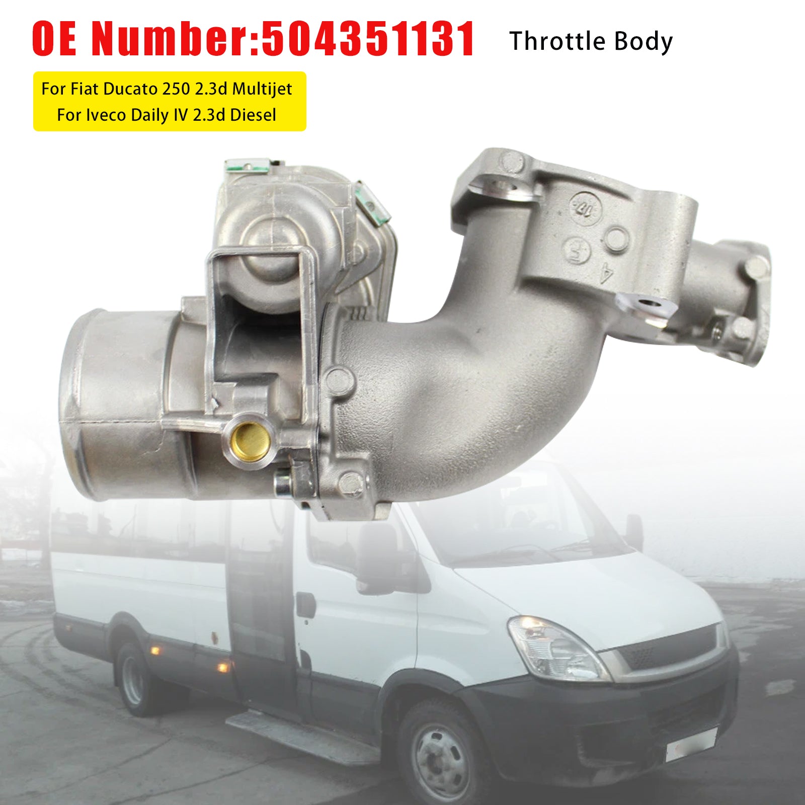 05.2006-08.2011 Iveco Daily IV 2.3d Diesel 70/78/85/93/100 KW 2287 ccm Throttle Body 504351131 504345920