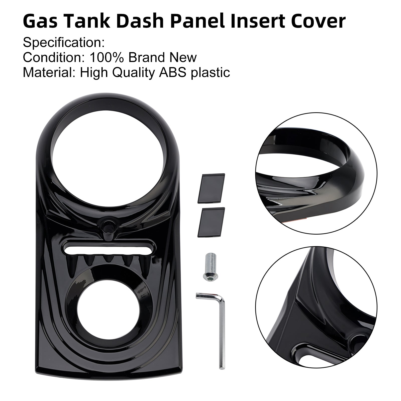 Gas Tank Dash Panel Insert Cover For Softail FLSTC FXST Street Glide