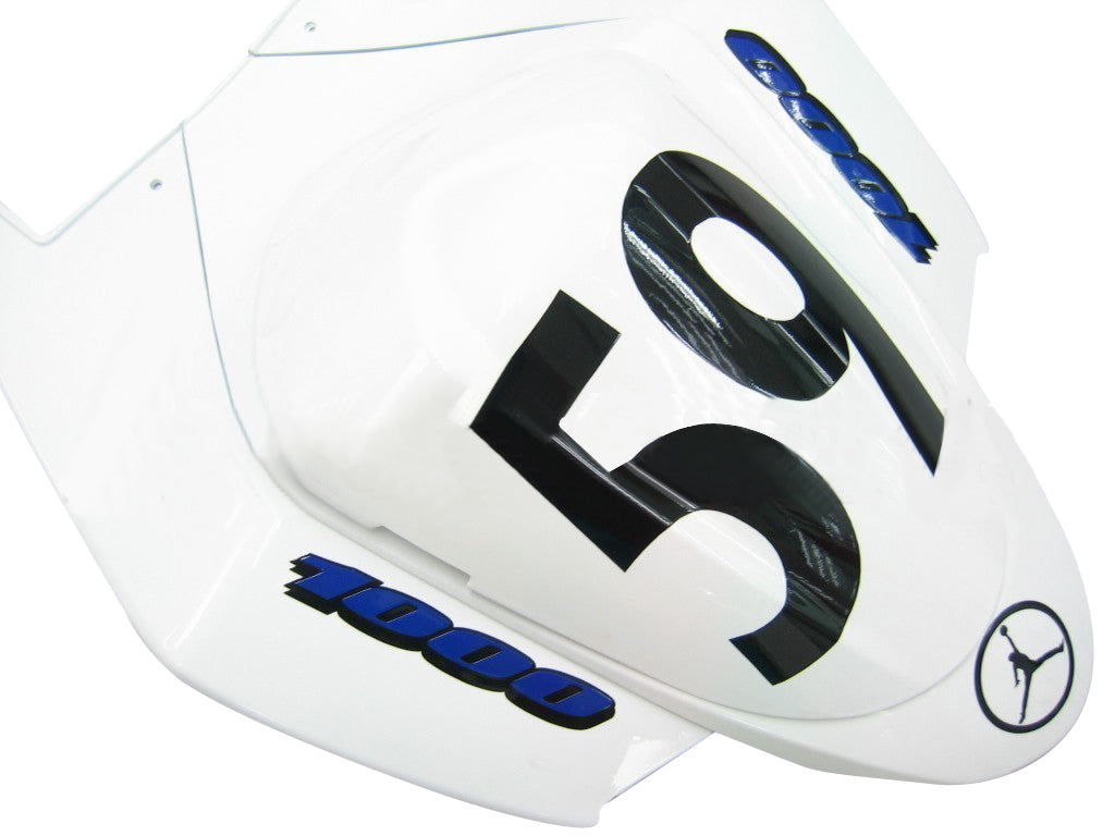 2005-2006 GSXR1000 Bodywork Fairing White ABS Injection Molded Plastics Set Generic