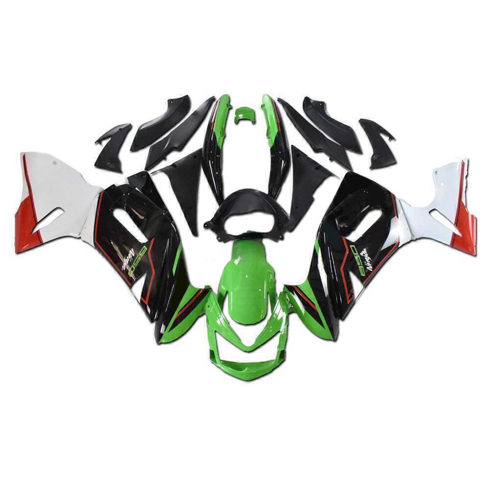 2006-2008 Kawasaki ER6F/Ninja650 Injection Fairing Kit Bodywork Plastic ABS