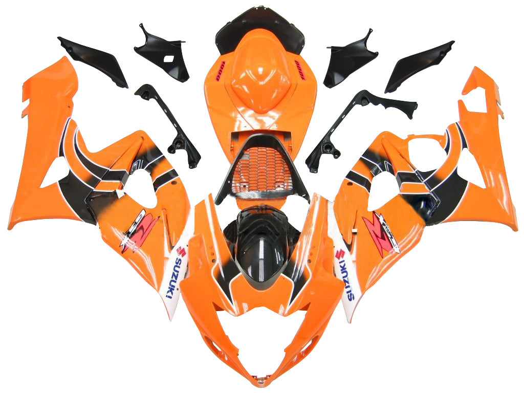 2005-2006 Suzuki GSXR 1000 Orange & Black GSXR Racing Fairings Generic