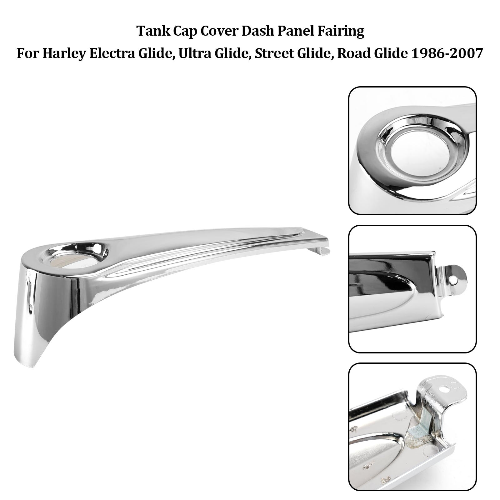 1986-2007 Harley Electra Glide, Ultra Glide, Street Glide, Road Glide Tank Cap Cover Panel Fairing