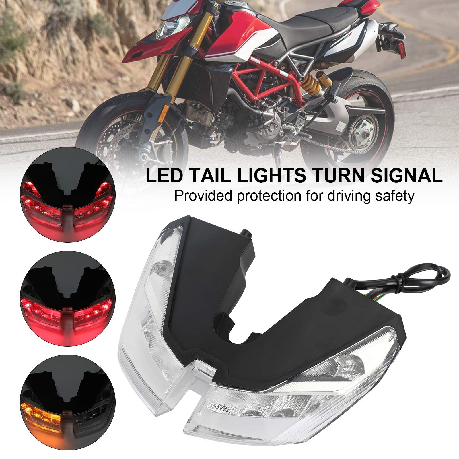 2012-2021 DUCATI HYPERMOTARD 821 939 950 SP Feux arrière clignotants