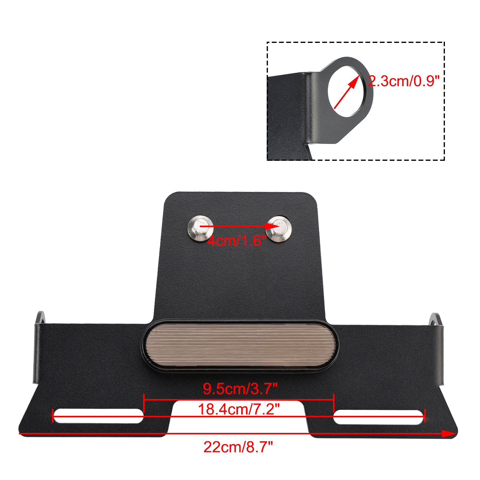 2023-2024 Honda CL250 CL300 CL500 SCL500 Fender registreringsskylthållare