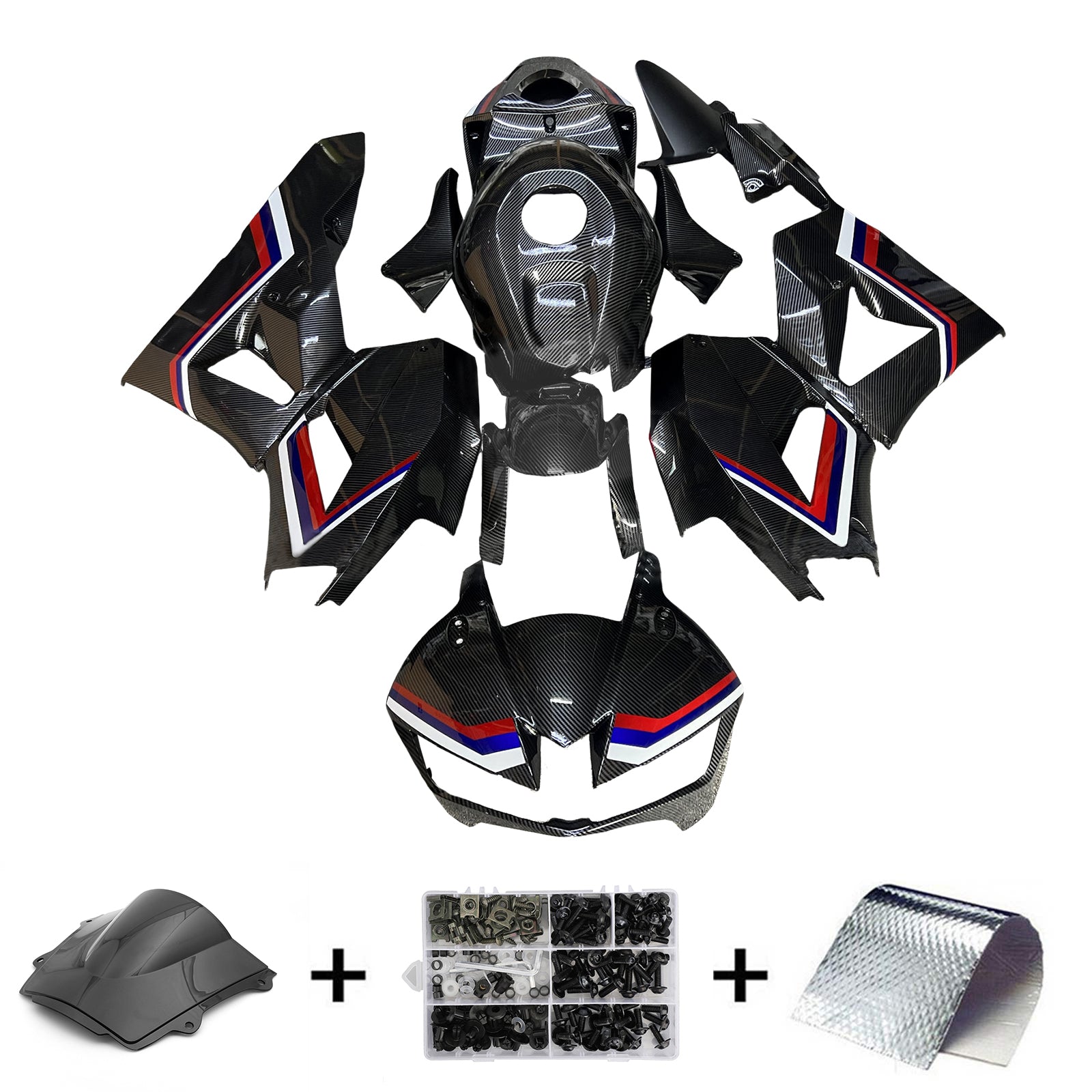 Injektionssats Kit Bodywork Plastic ABS för Honda CBR600RR 2013-2023 F5