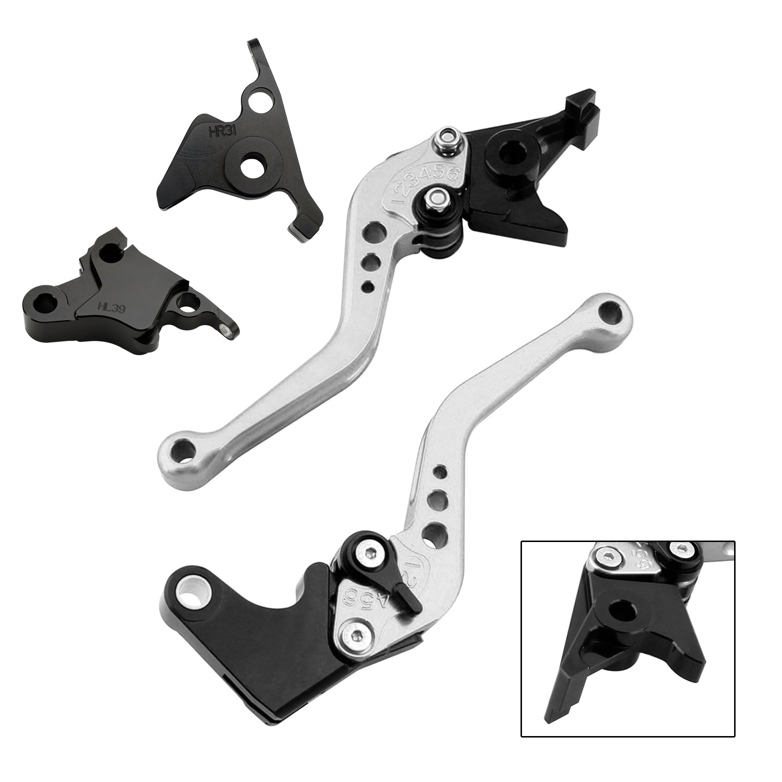 Nouveau levier de frein d'embrayage court adapté pour CFMOTO 450SS 450SR 21-23 450NK 23-24