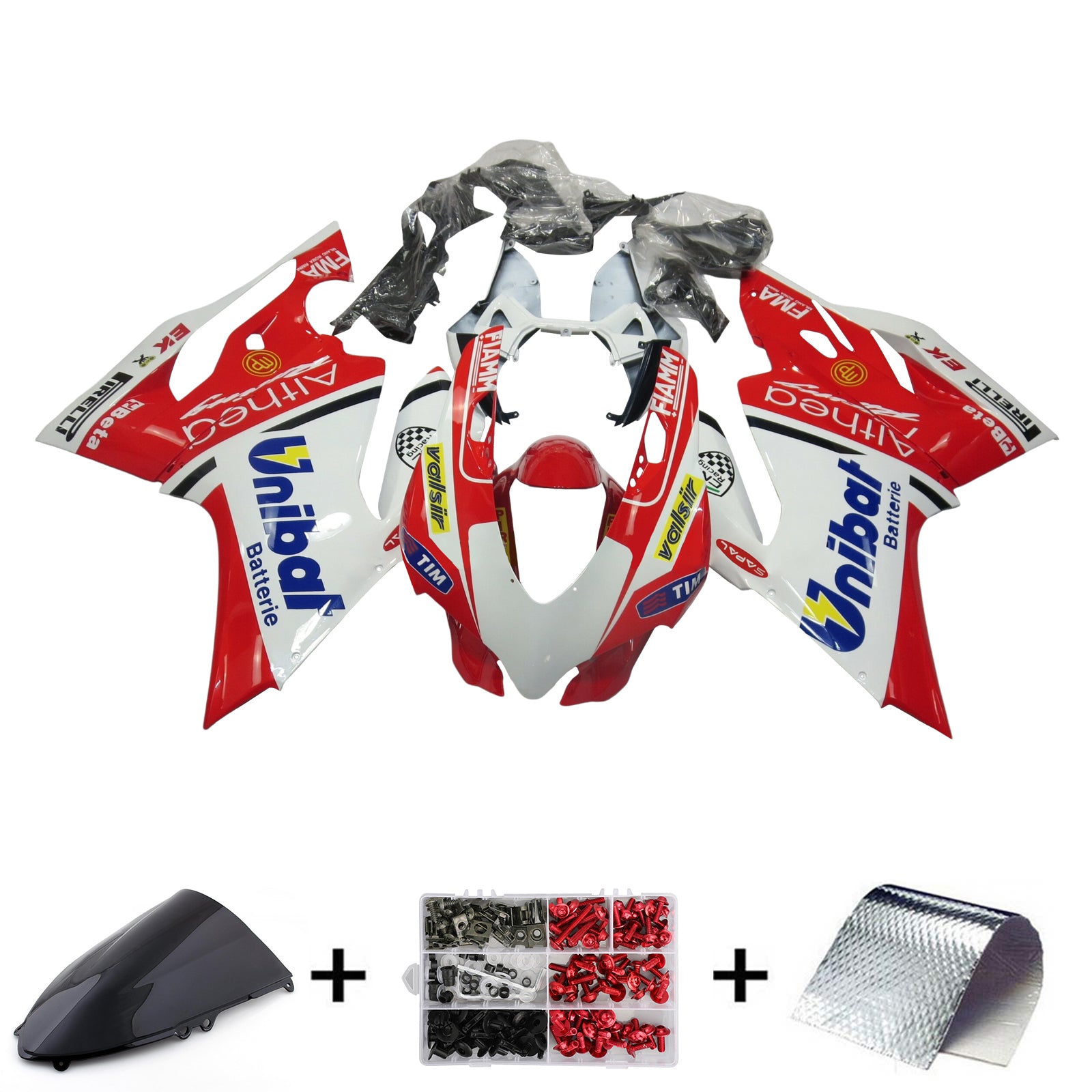 2012-2015 Ducati 1199 Kit de carénage d'injection Bodywork Plastic Abs