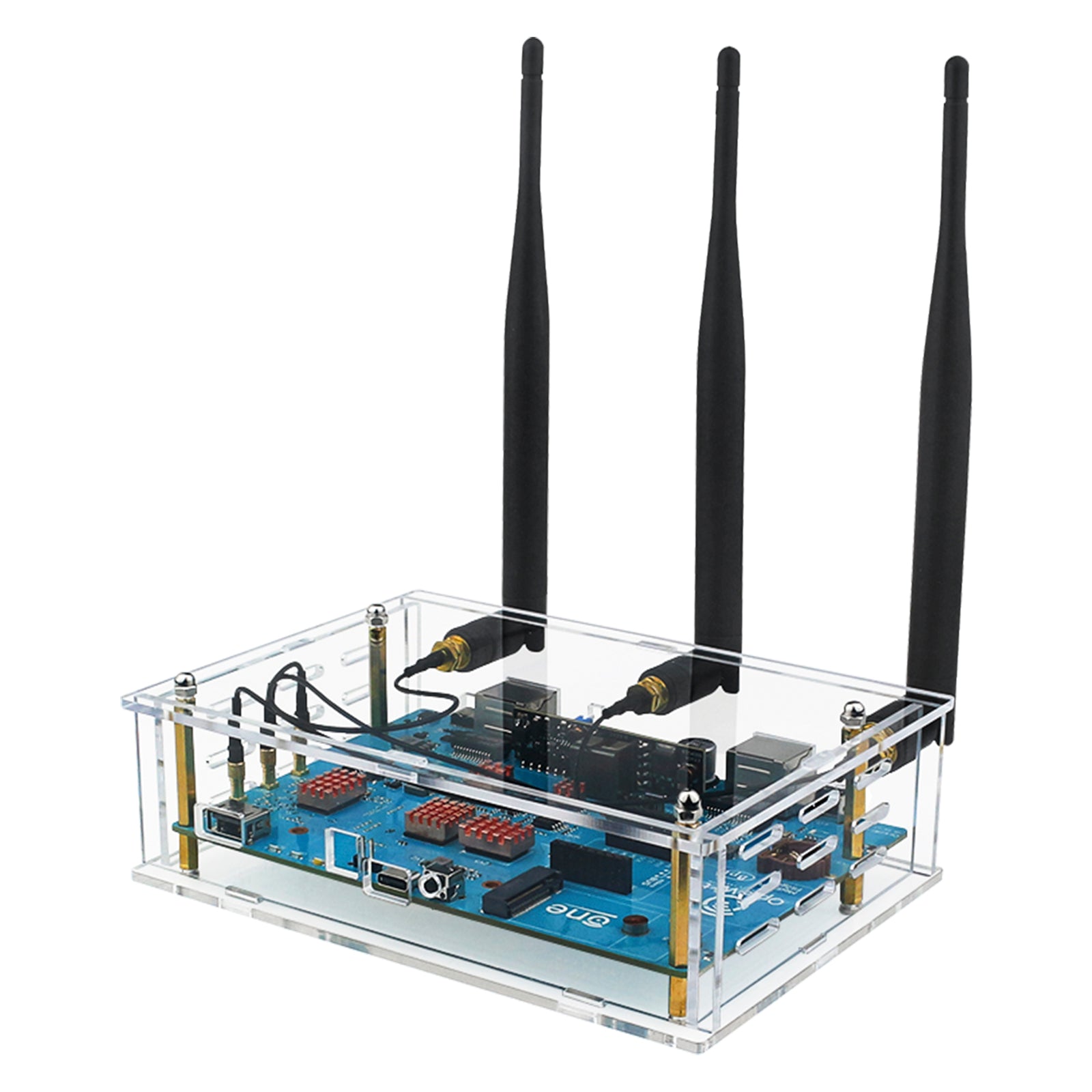 Banana Pi Openwrt One Shell Acryl Transparante Beschermende Shell Externe Antenne